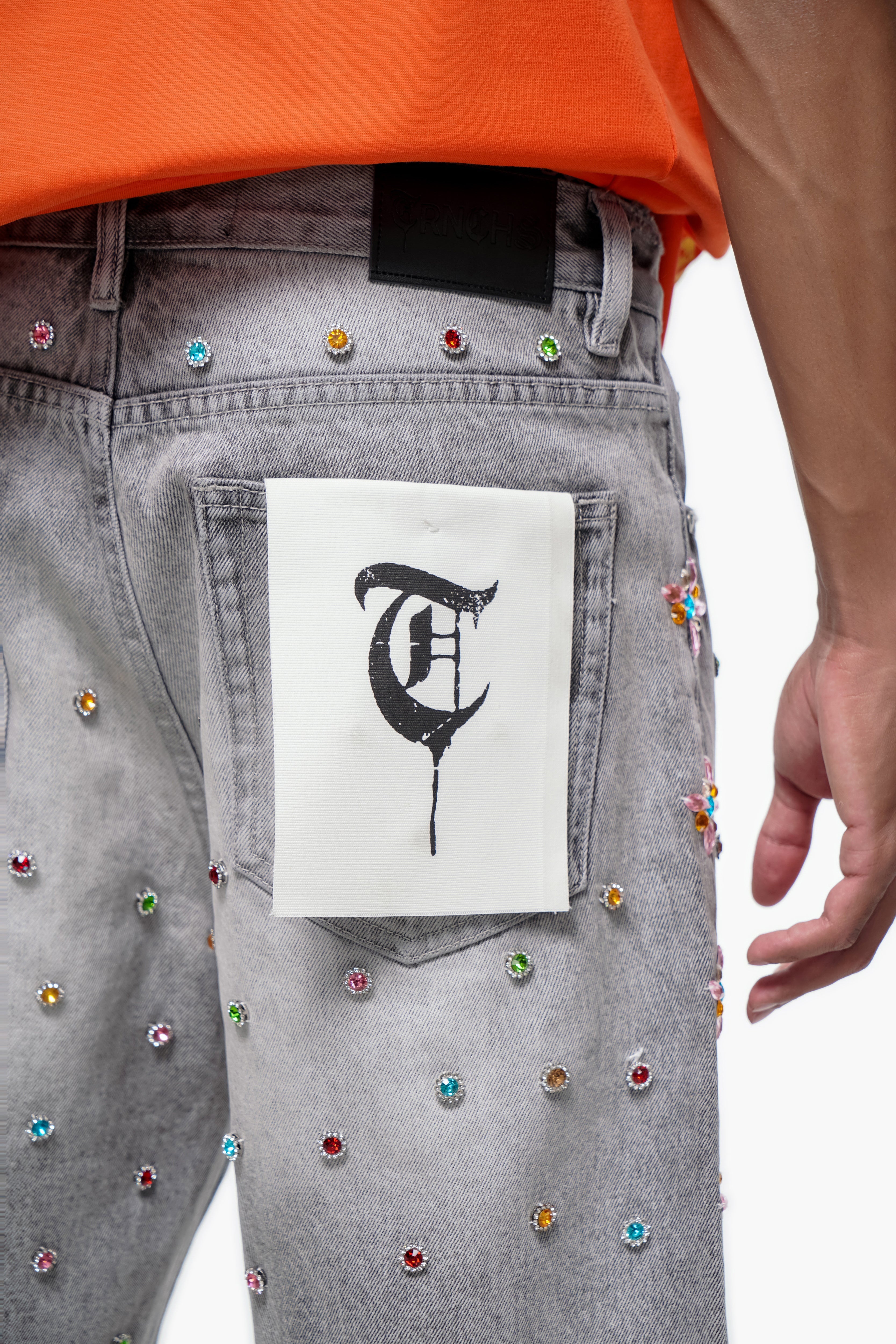 BOUNTY - Gray Wash Denim Shorts