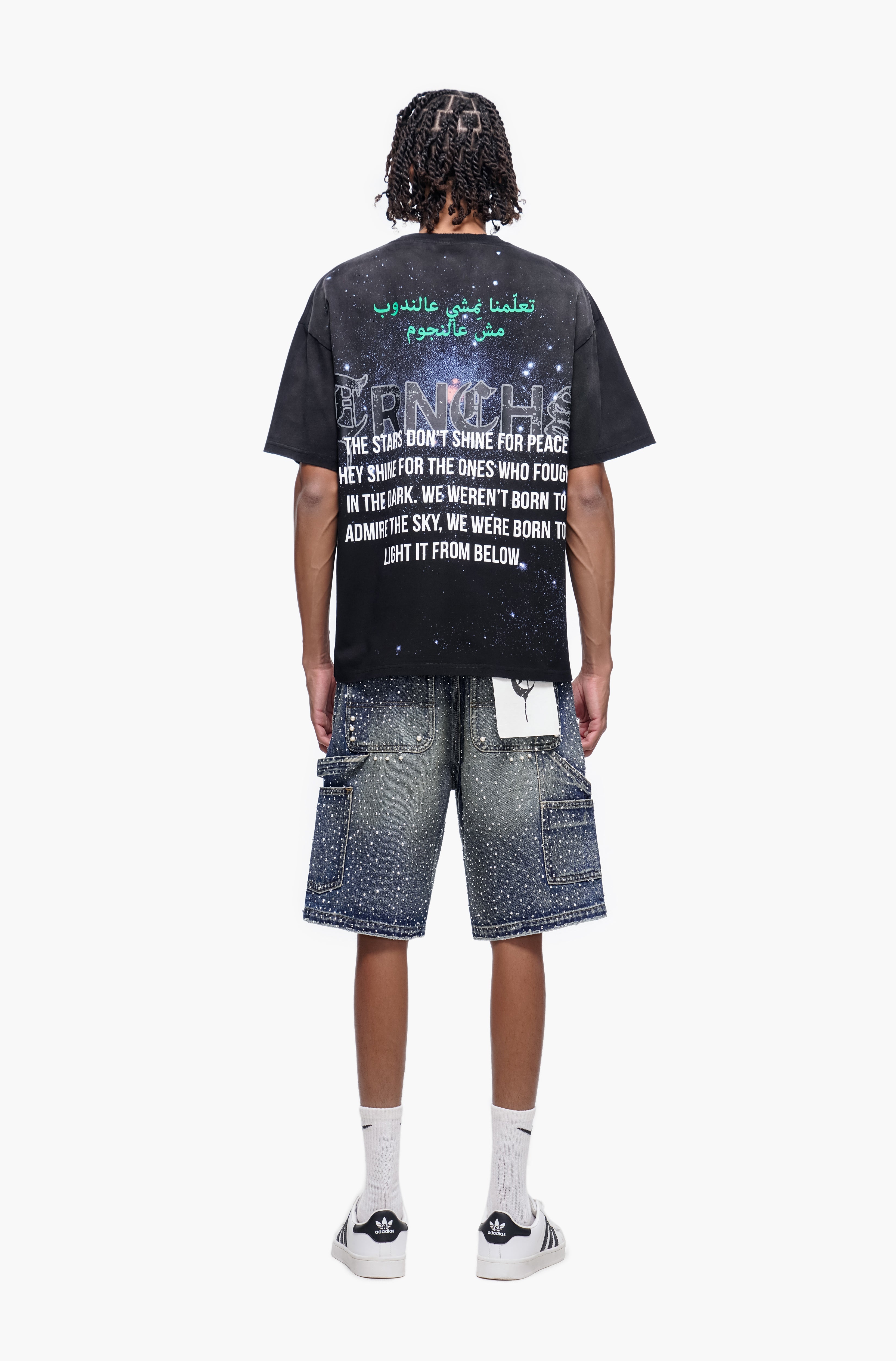 ARMOR - Dark Blue Wash Denim Shorts