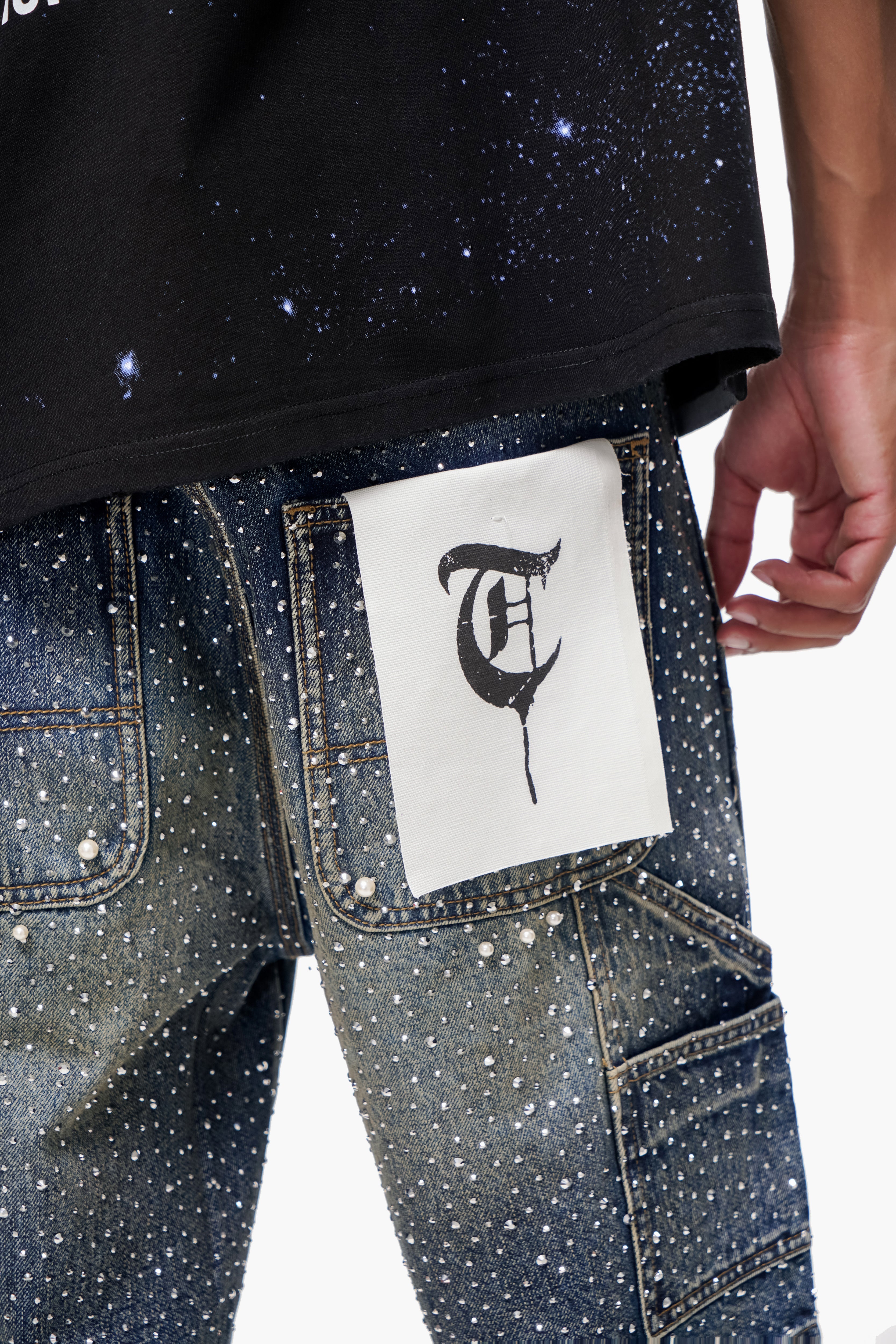 ARMOR - Dark Blue Wash Denim Shorts