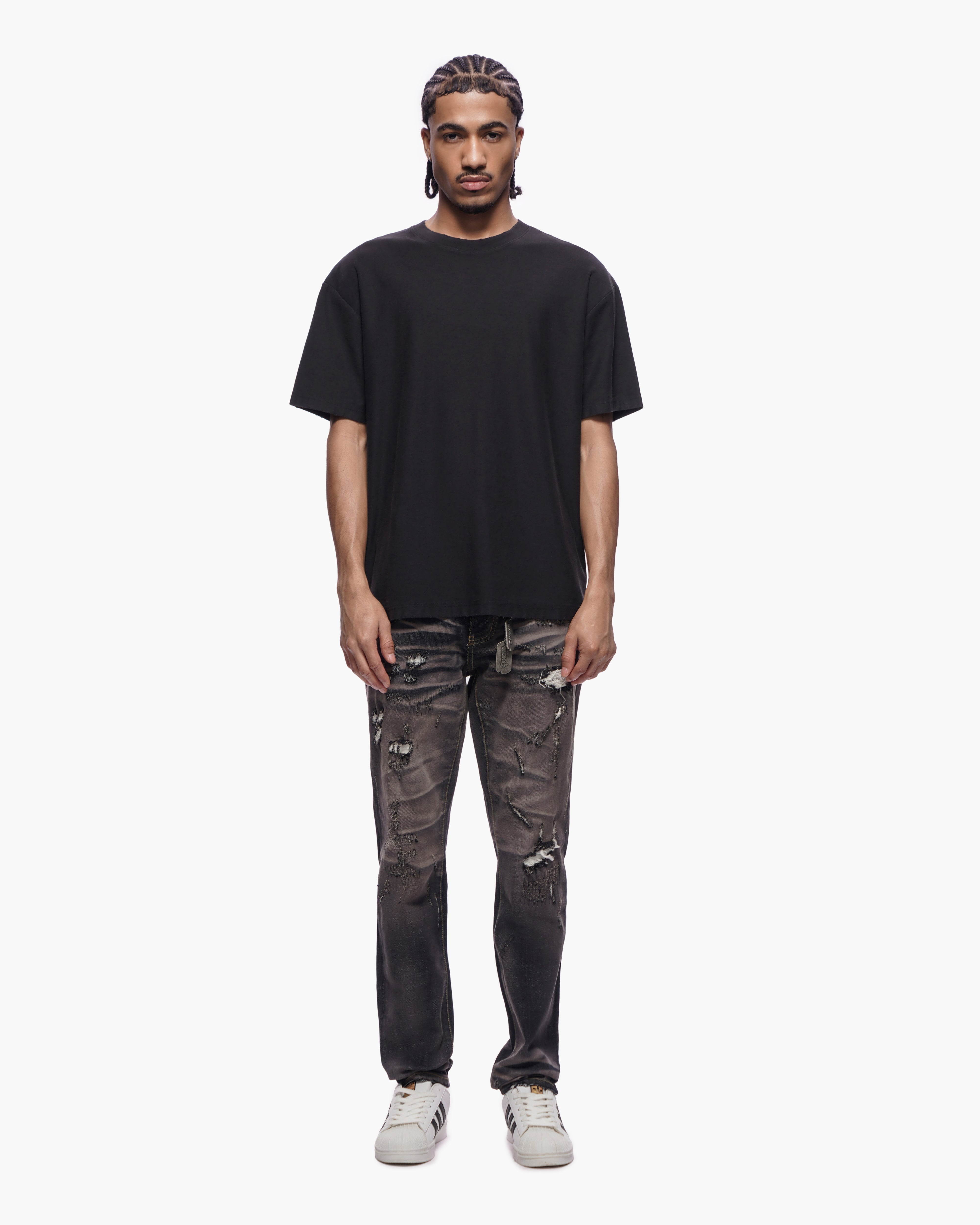 TYRANT -  Dark Blue Vintage wash Skinny Denim