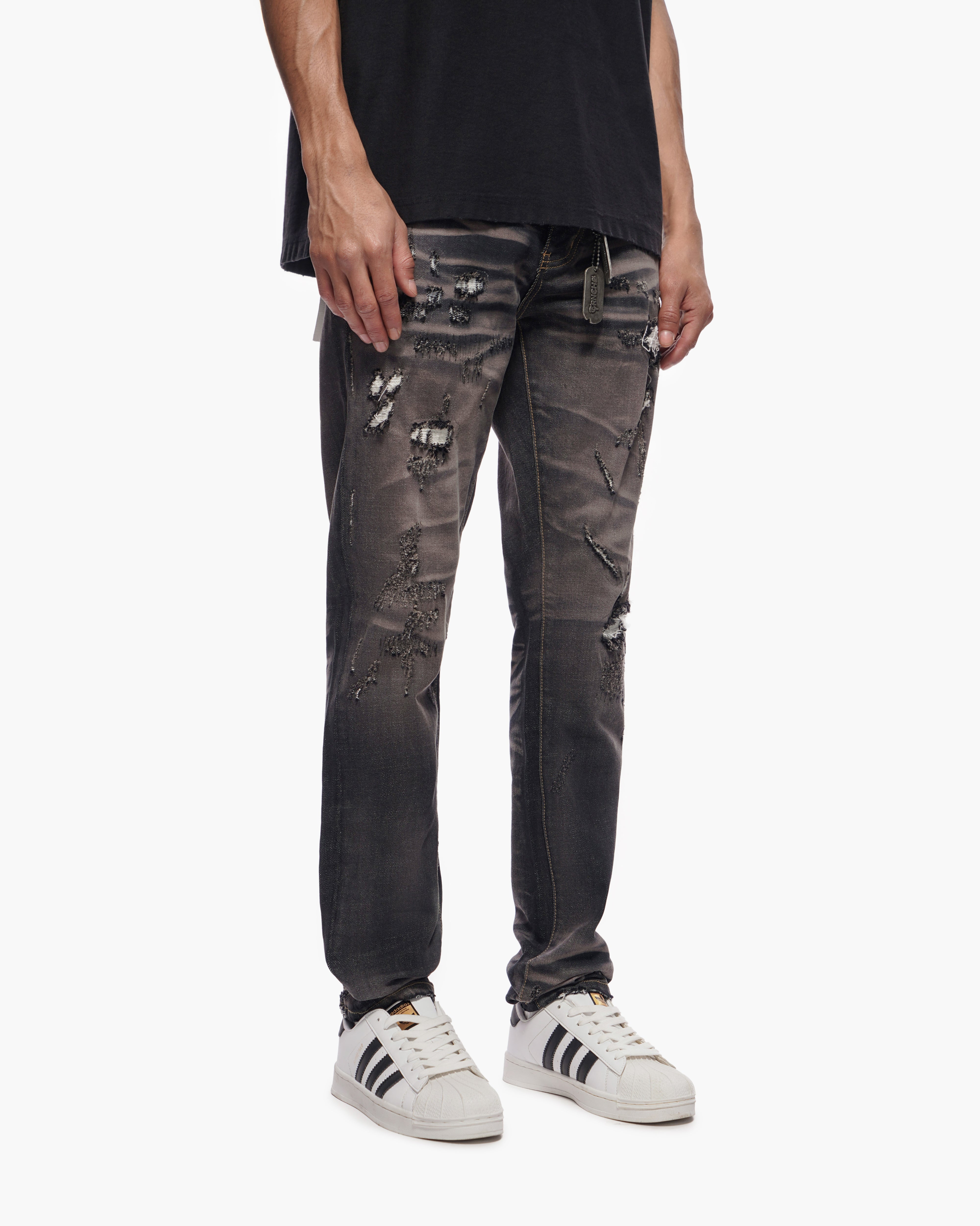 TYRANT -  Dark Blue Vintage wash Skinny Denim