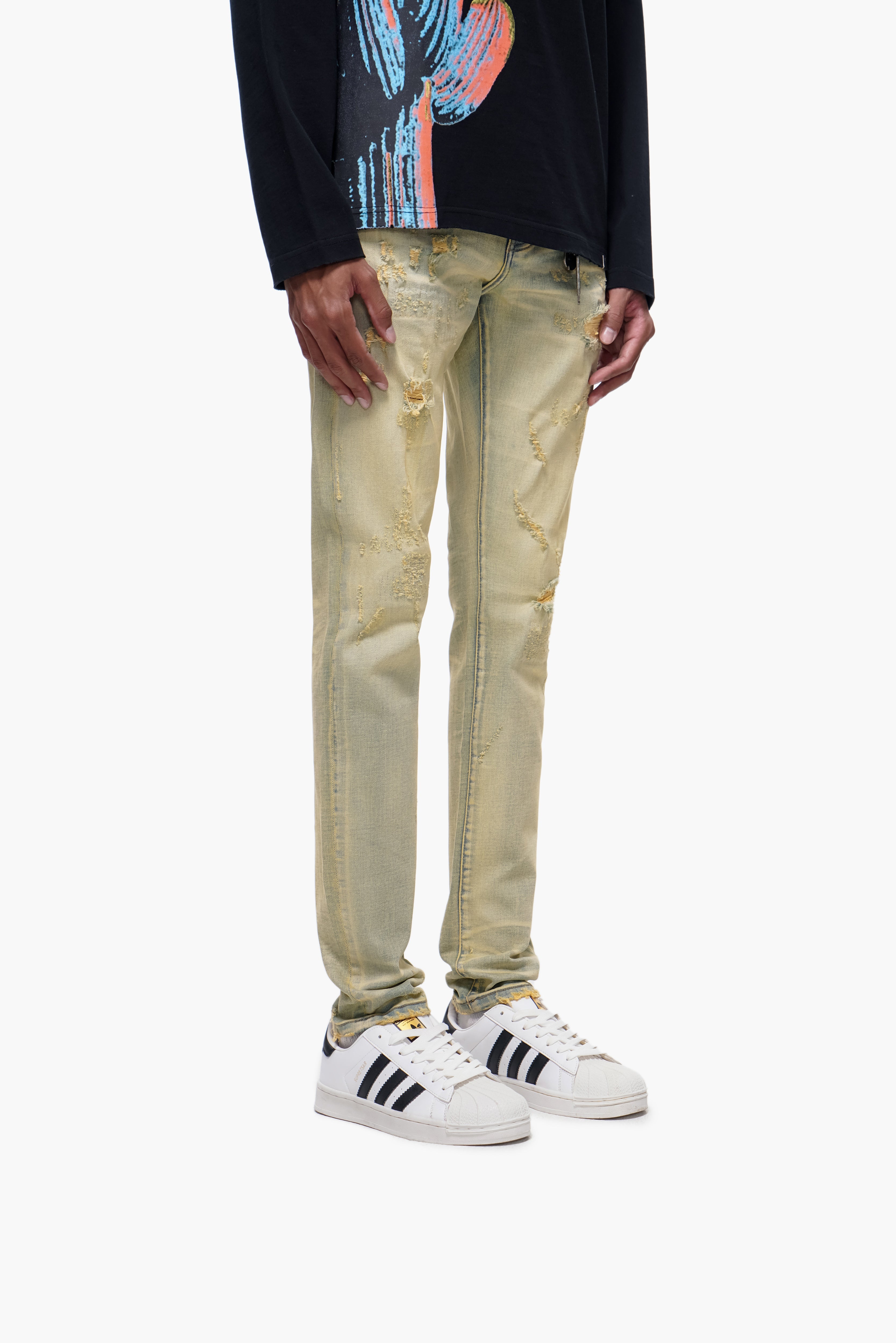 TYRANT - Light Vintage Wash Skinny Denim