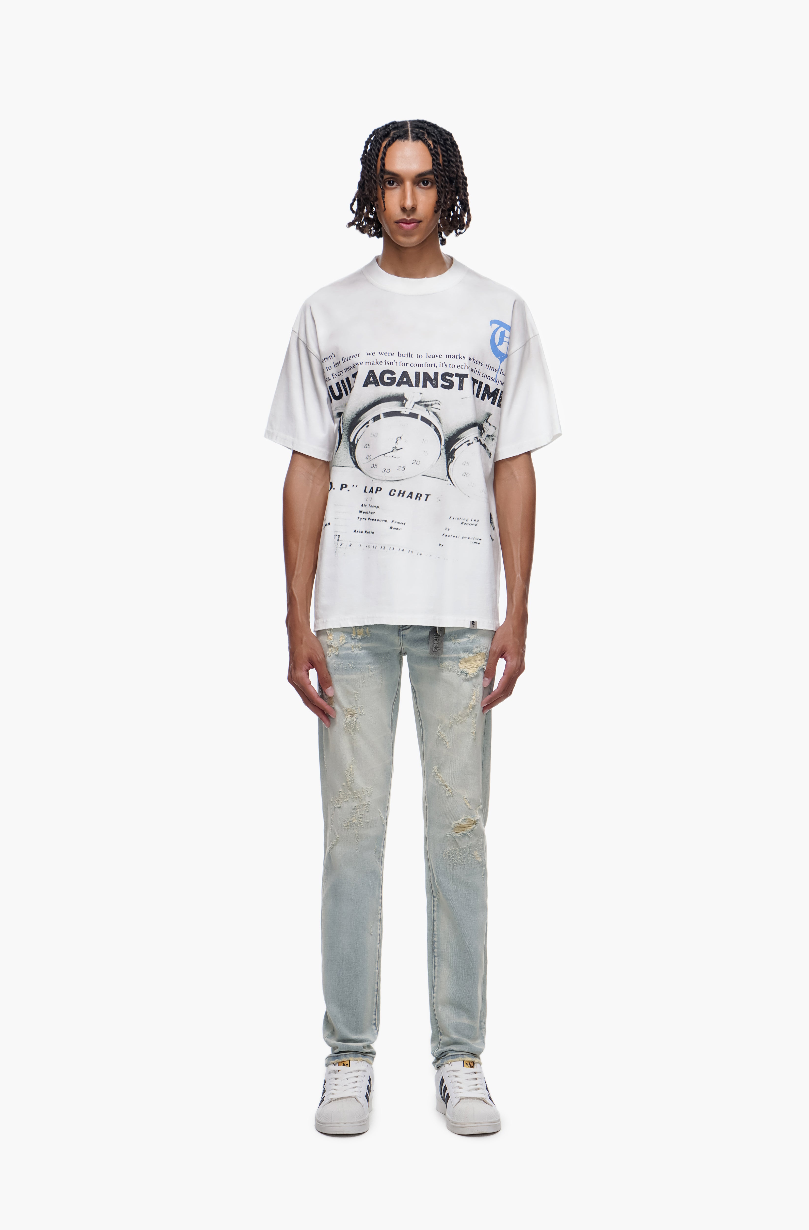 TYRANT - Light Blue Wash Skinny Denim