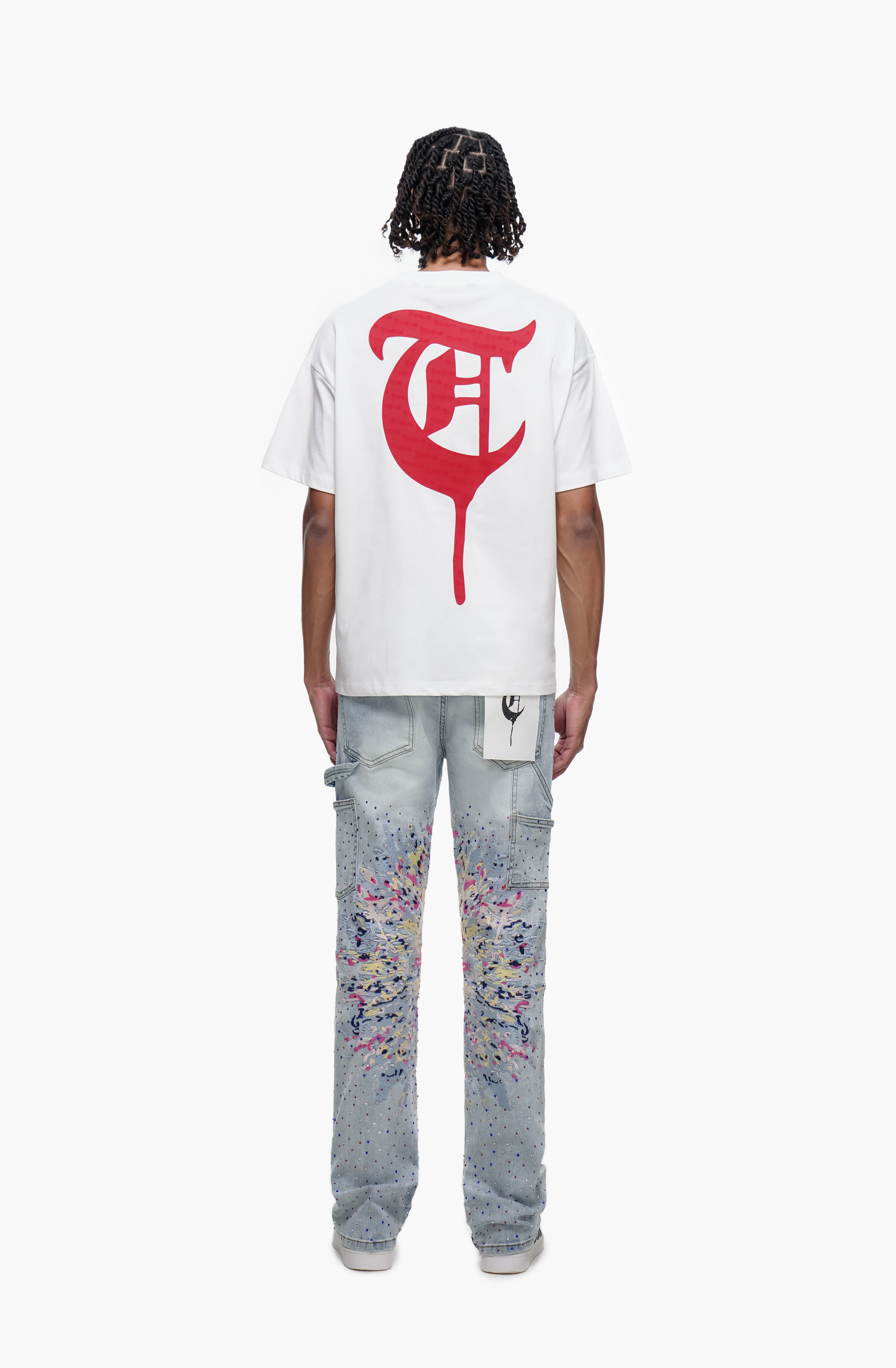 THE PAINTER - Light Blue Wash Stacked Denim