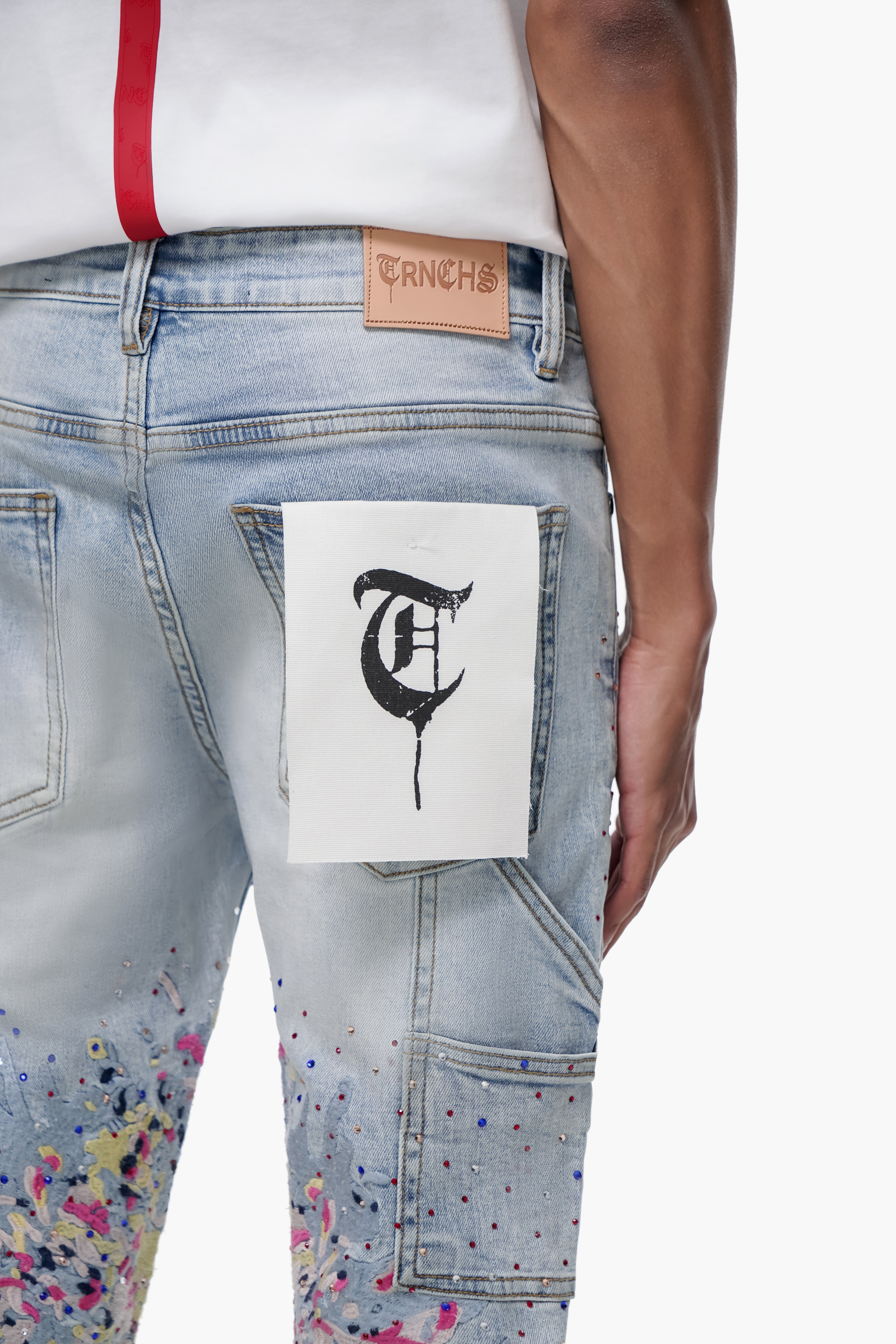 THE PAINTER - Light Blue Wash Stacked Denim