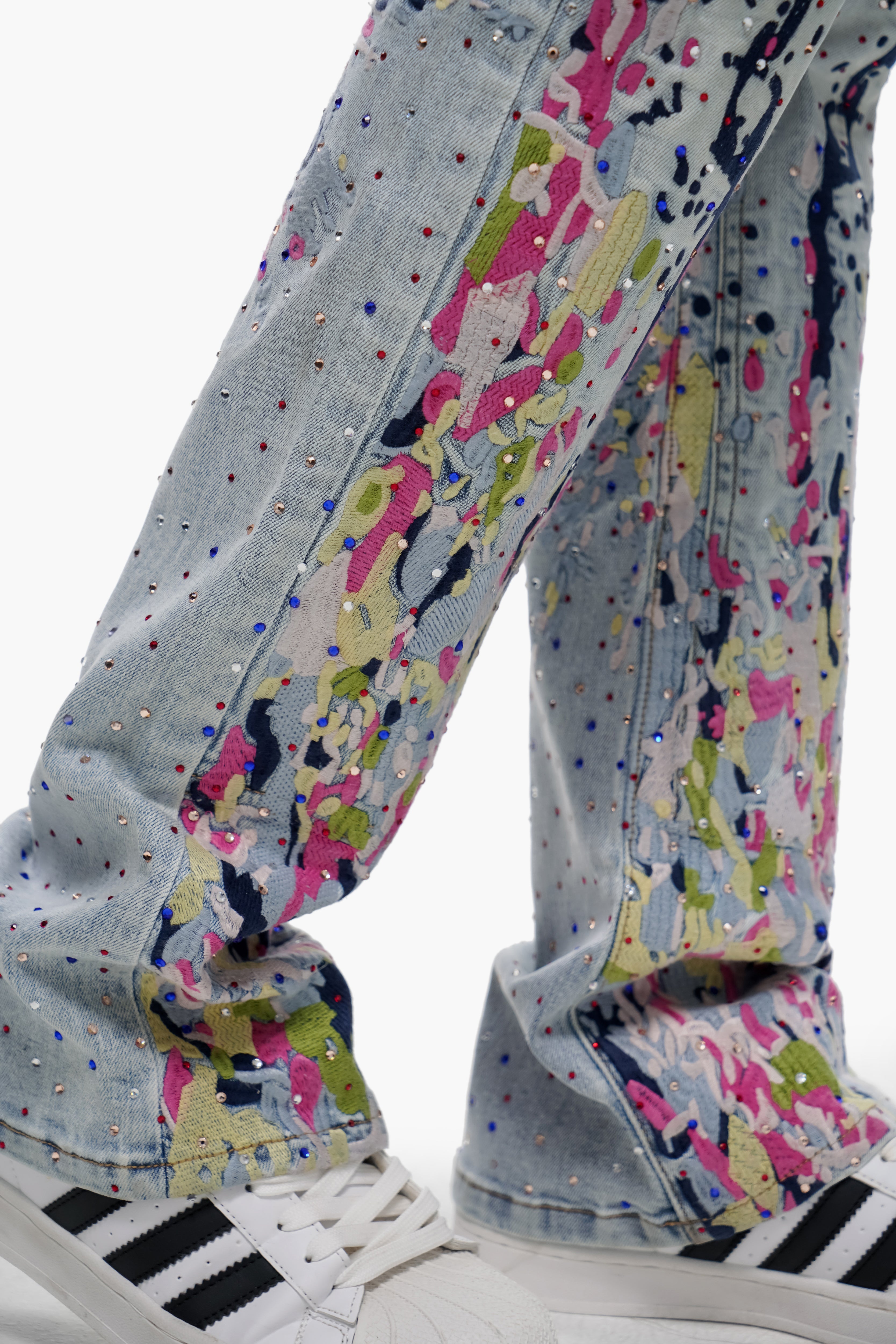 THE PAINTER - Light Blue Wash Stacked Denim