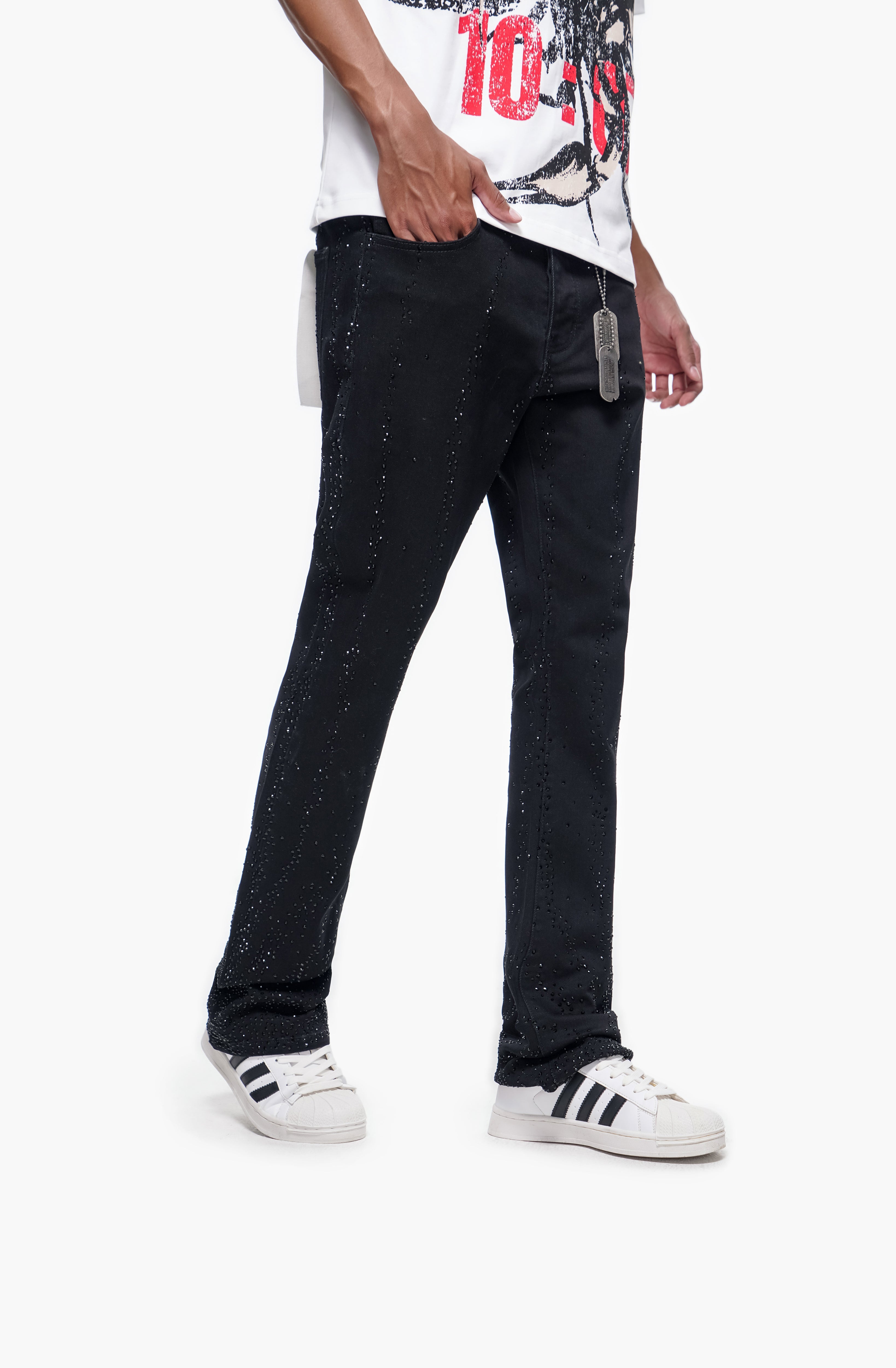 DICTATOR - Black Stacked Denim