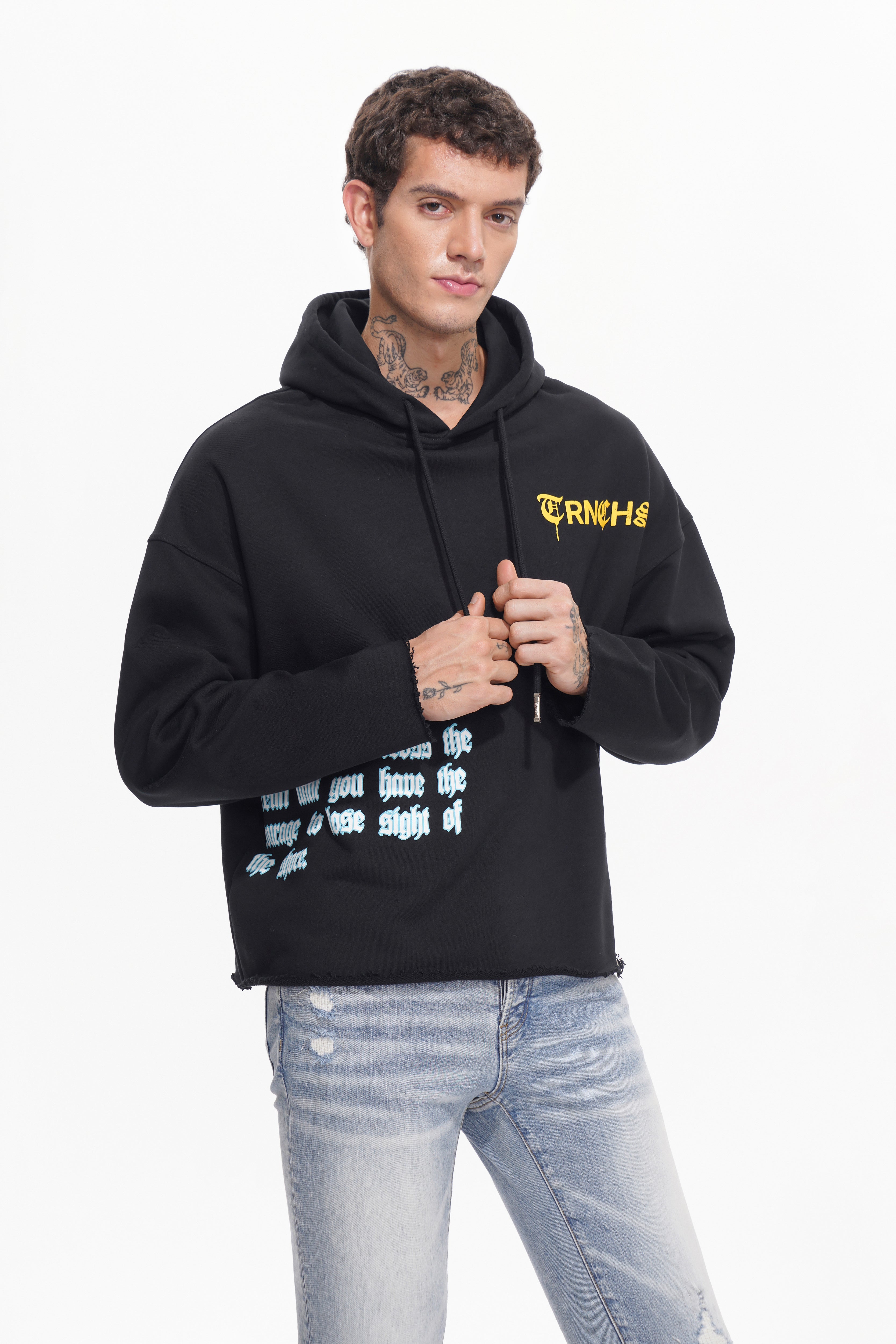 SIGHT OF THE SHORE Black Hoodie