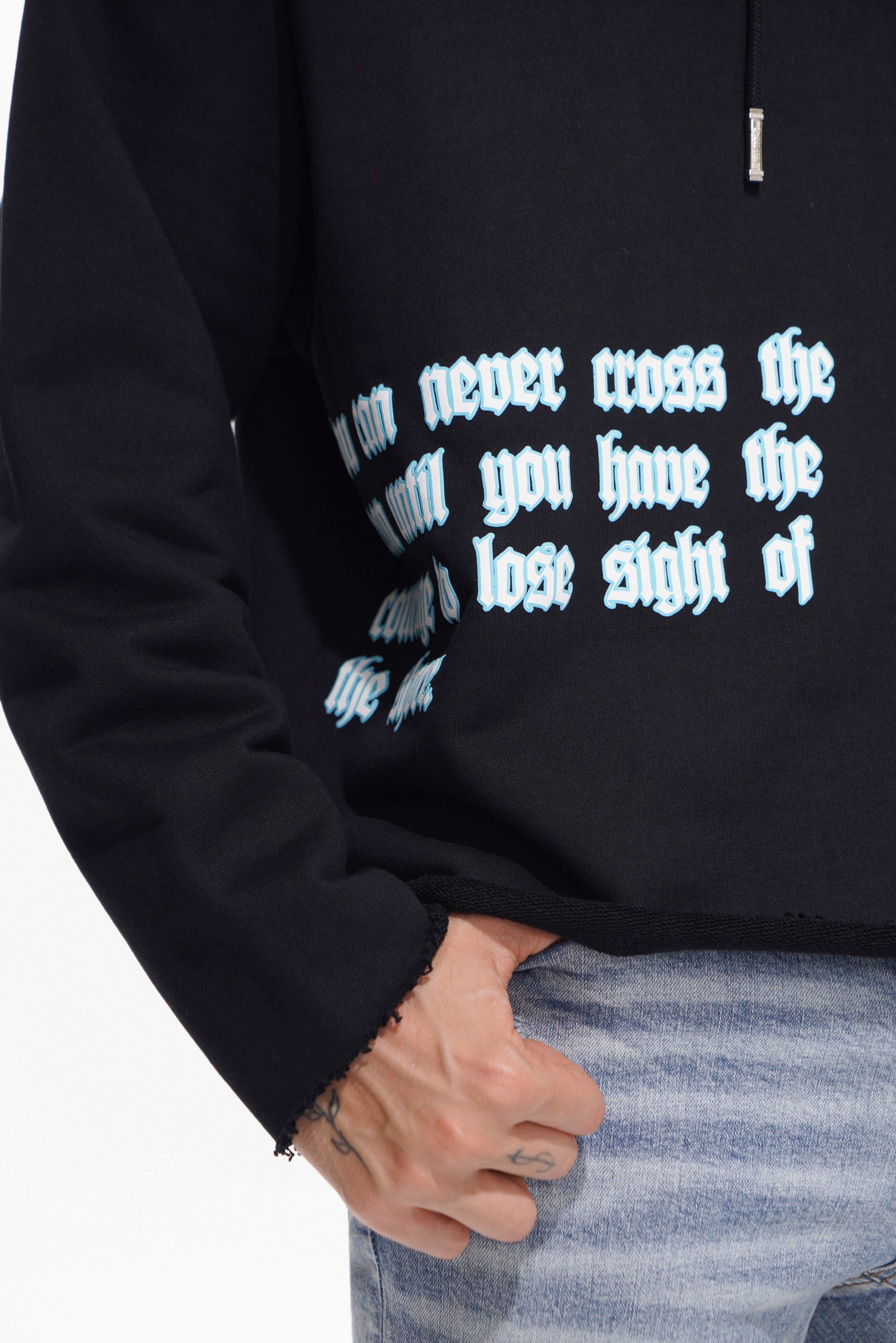 SIGHT OF THE SHORE Black Hoodie
