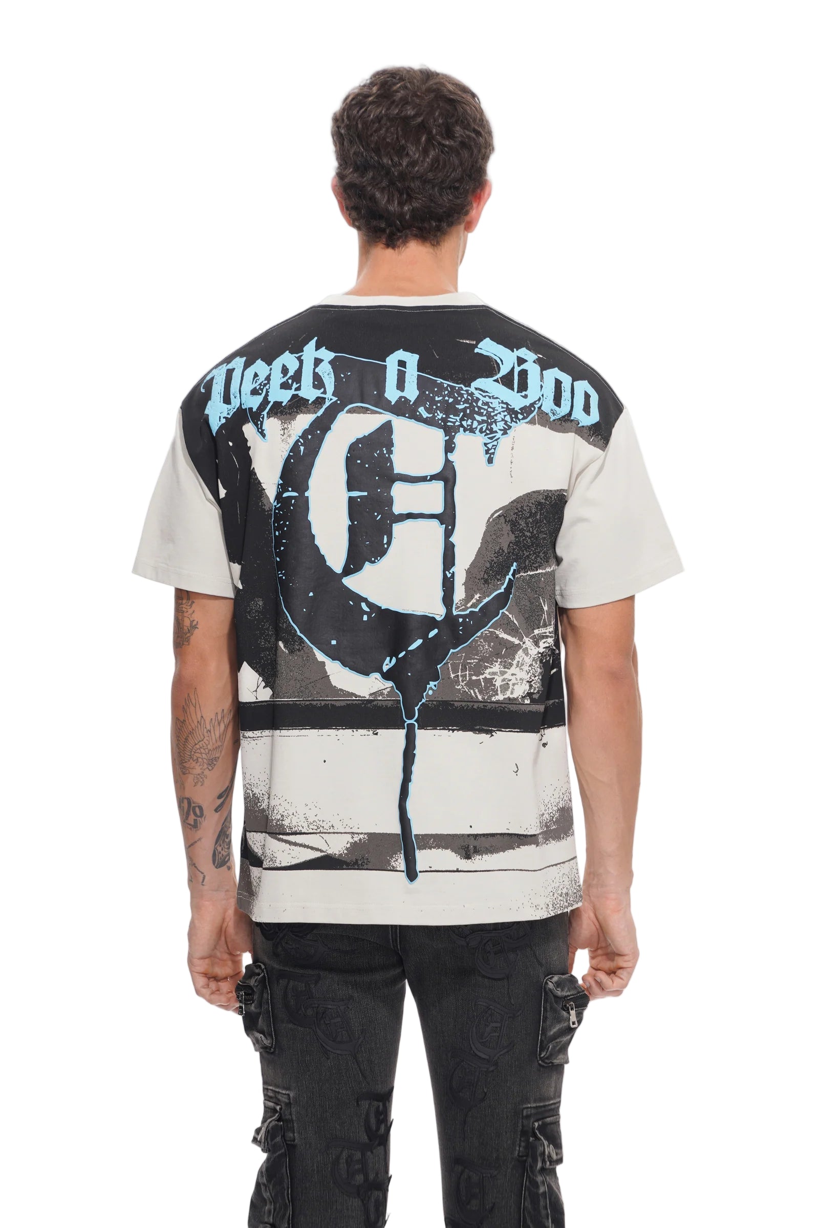 Trnchs "Peek A Boo" White Tee