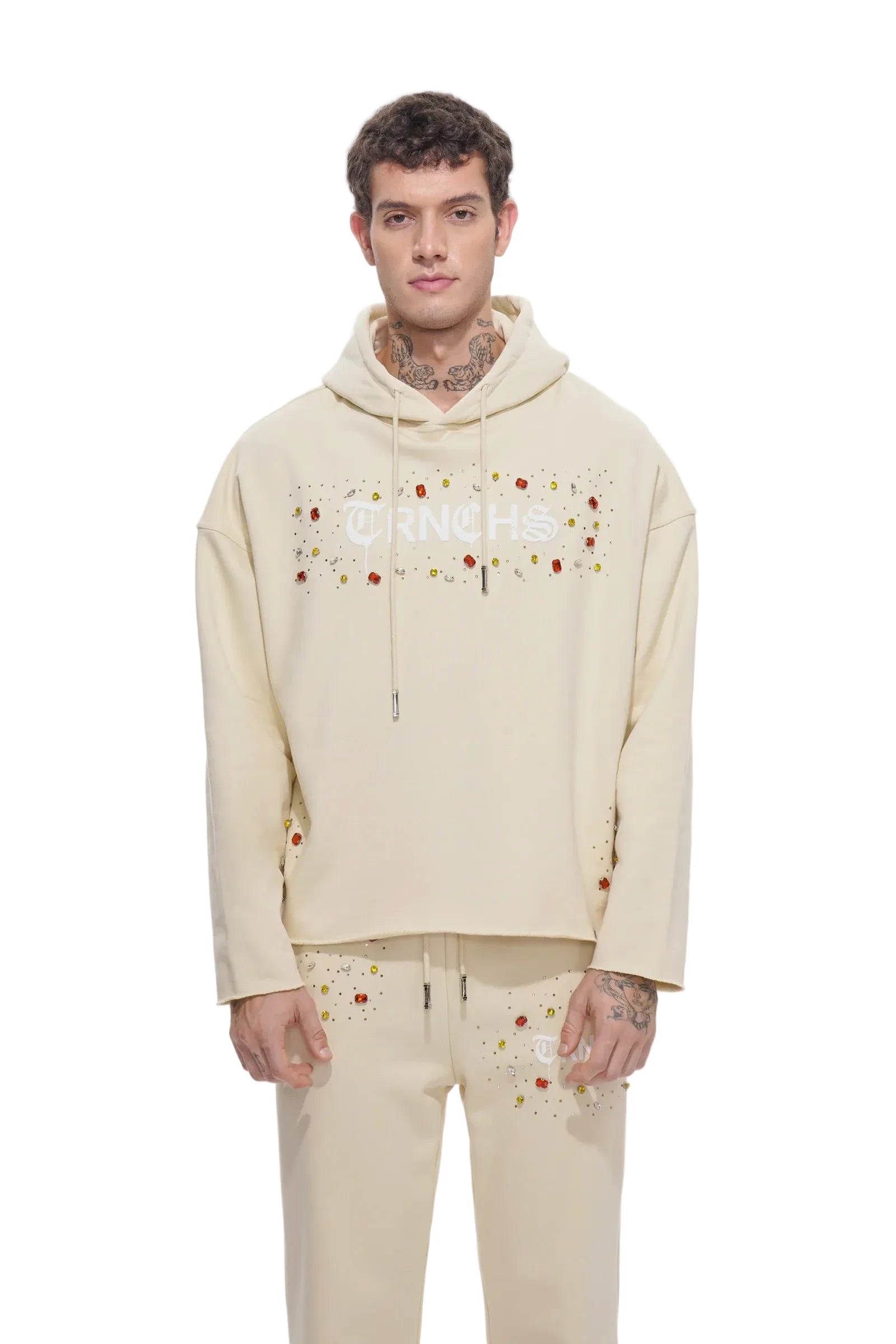Trnchs "Blood Diamond" Hoodie cream