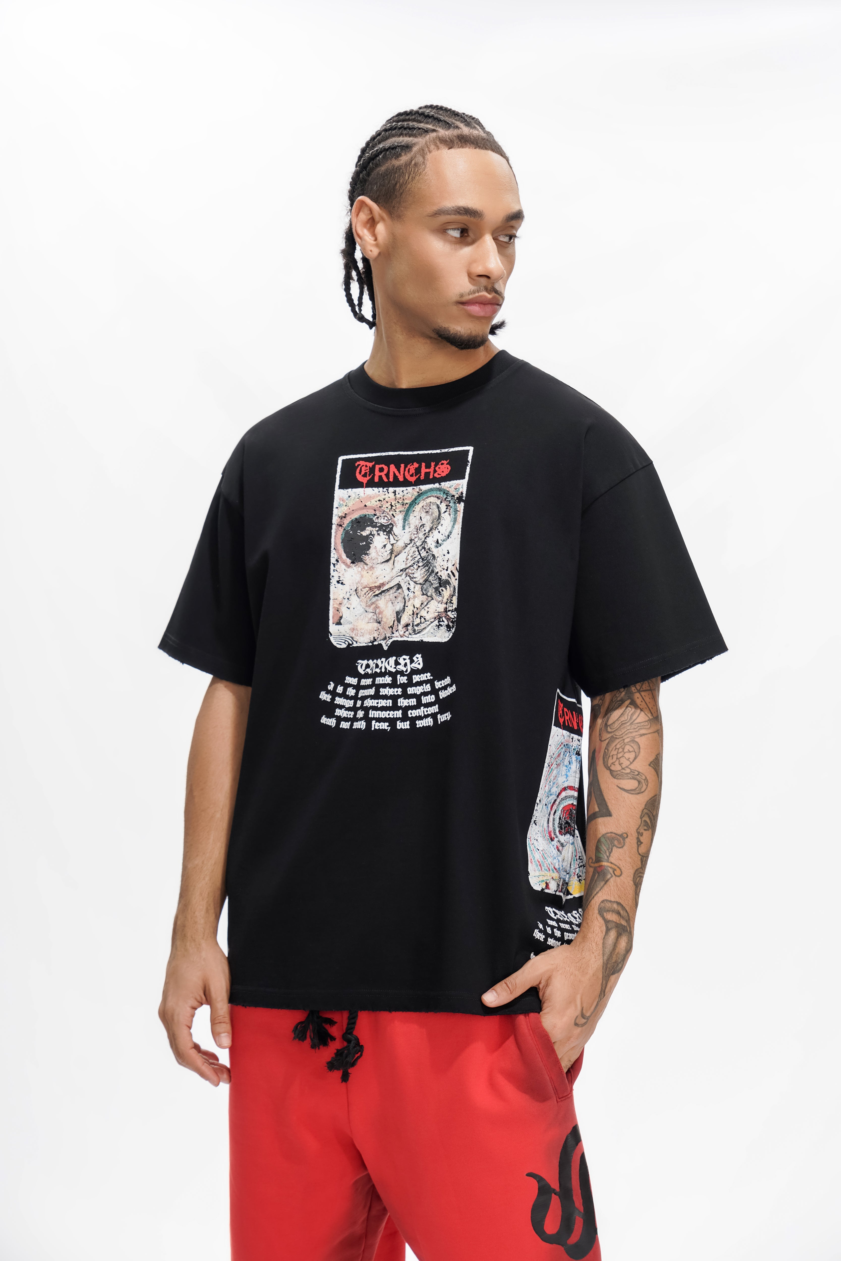 "MILITANT GOTHIC" Black Tee