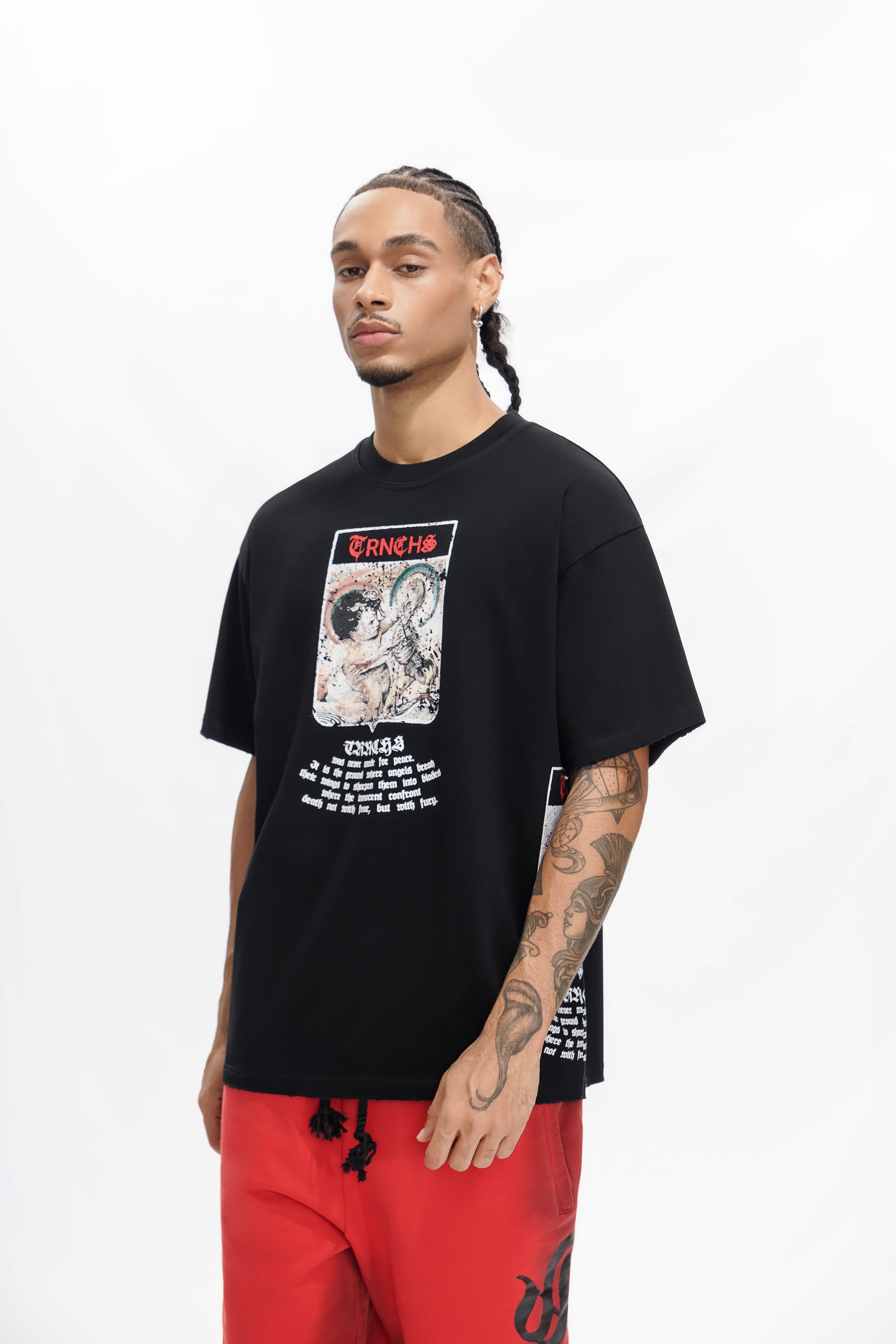"MILITANT GOTHIC" Black Tee