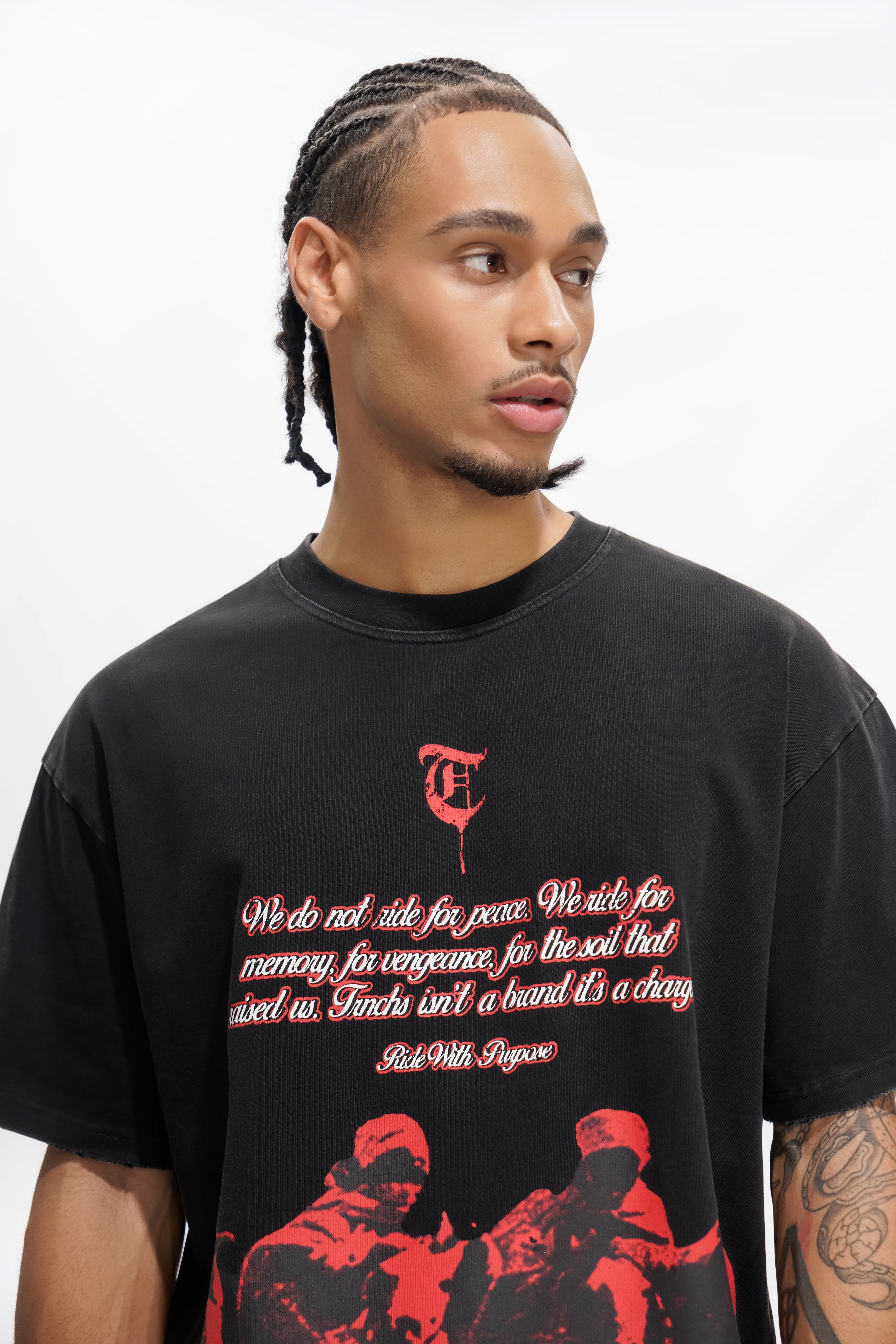 "INFANTRY" Black Tee