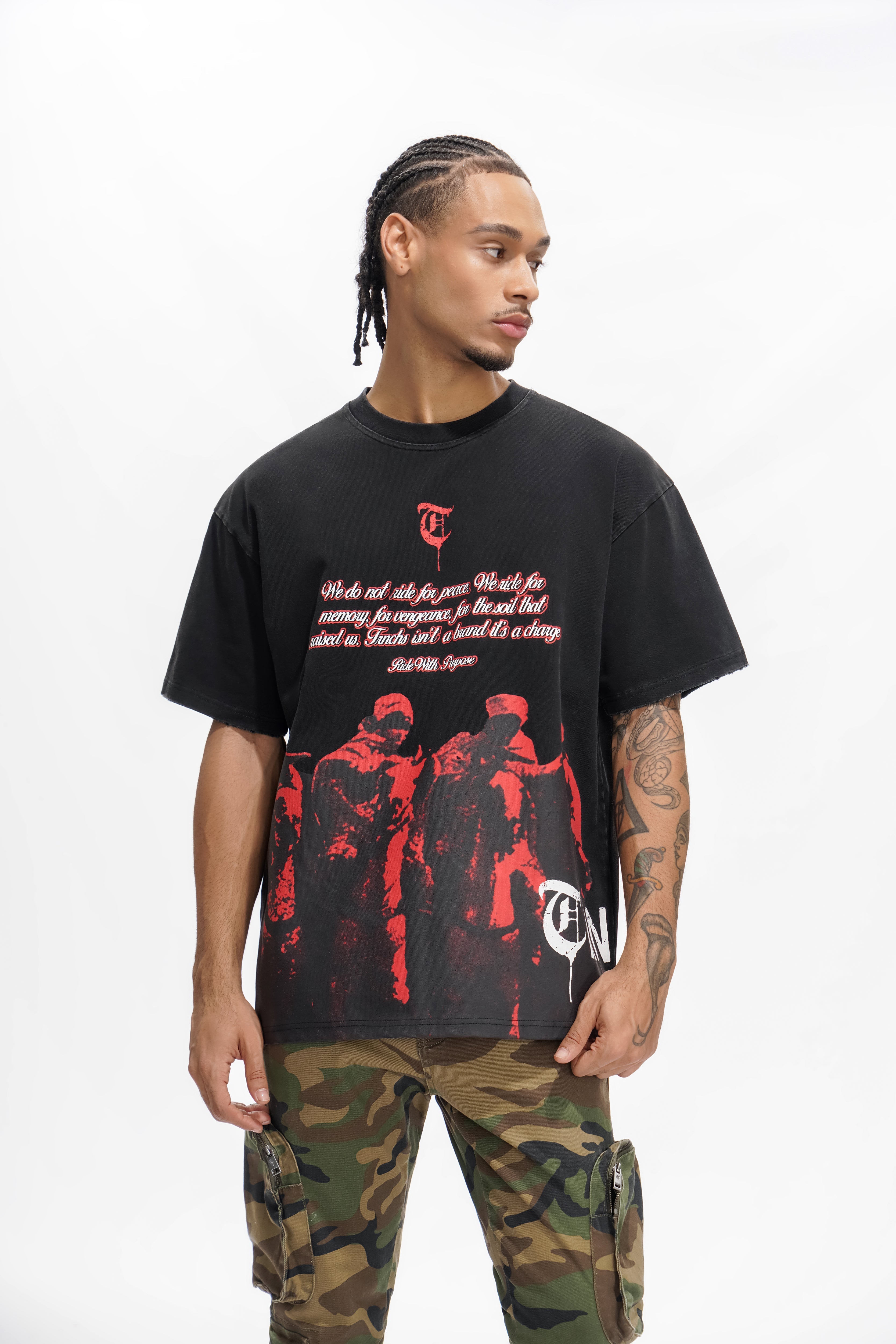 "INFANTRY" Black Tee
