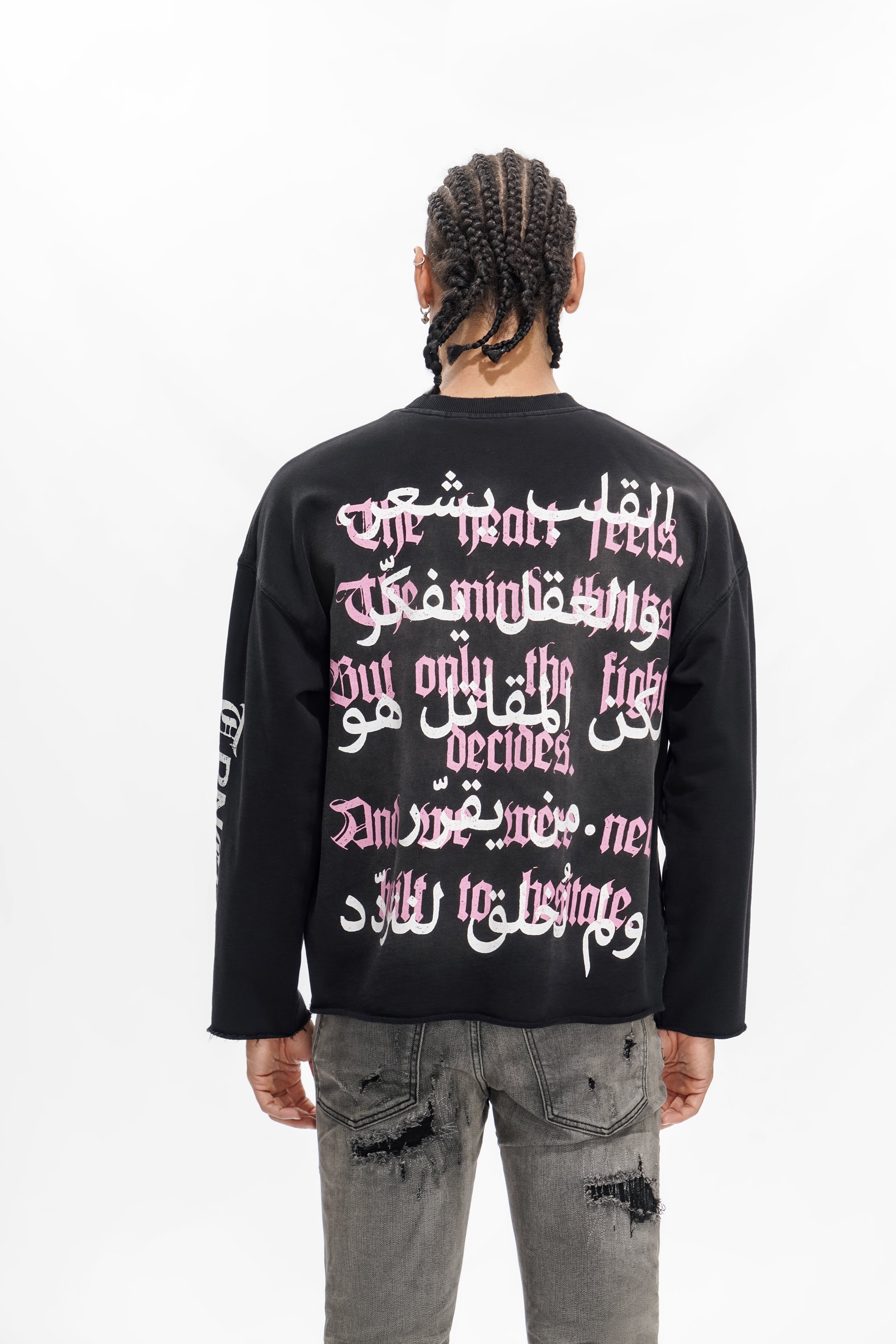 "HEART & MIND" Black Sweater