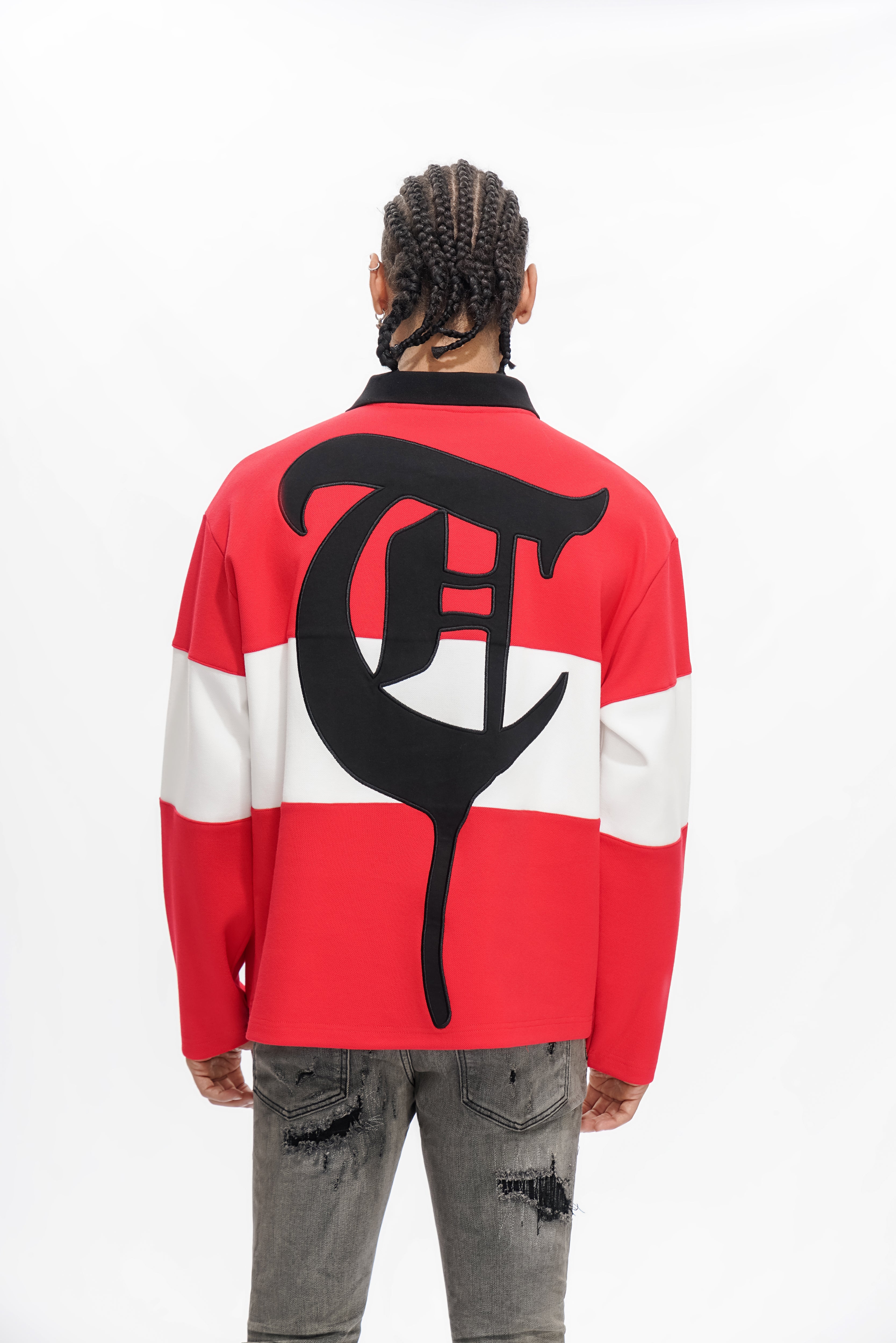 COMBAT POLO Red/White Tee