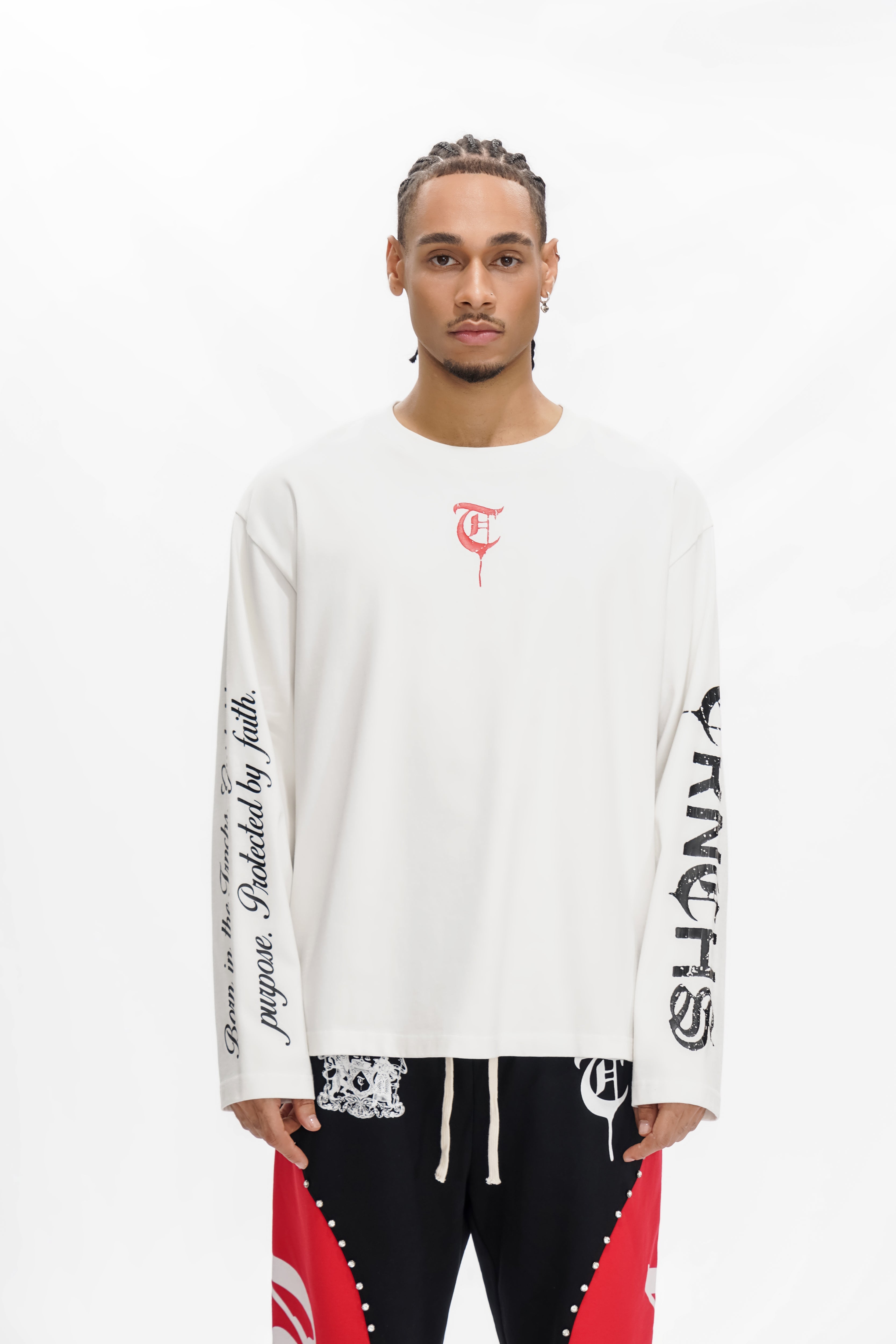 "HIND RAJAB" White Long-sleeve Tee