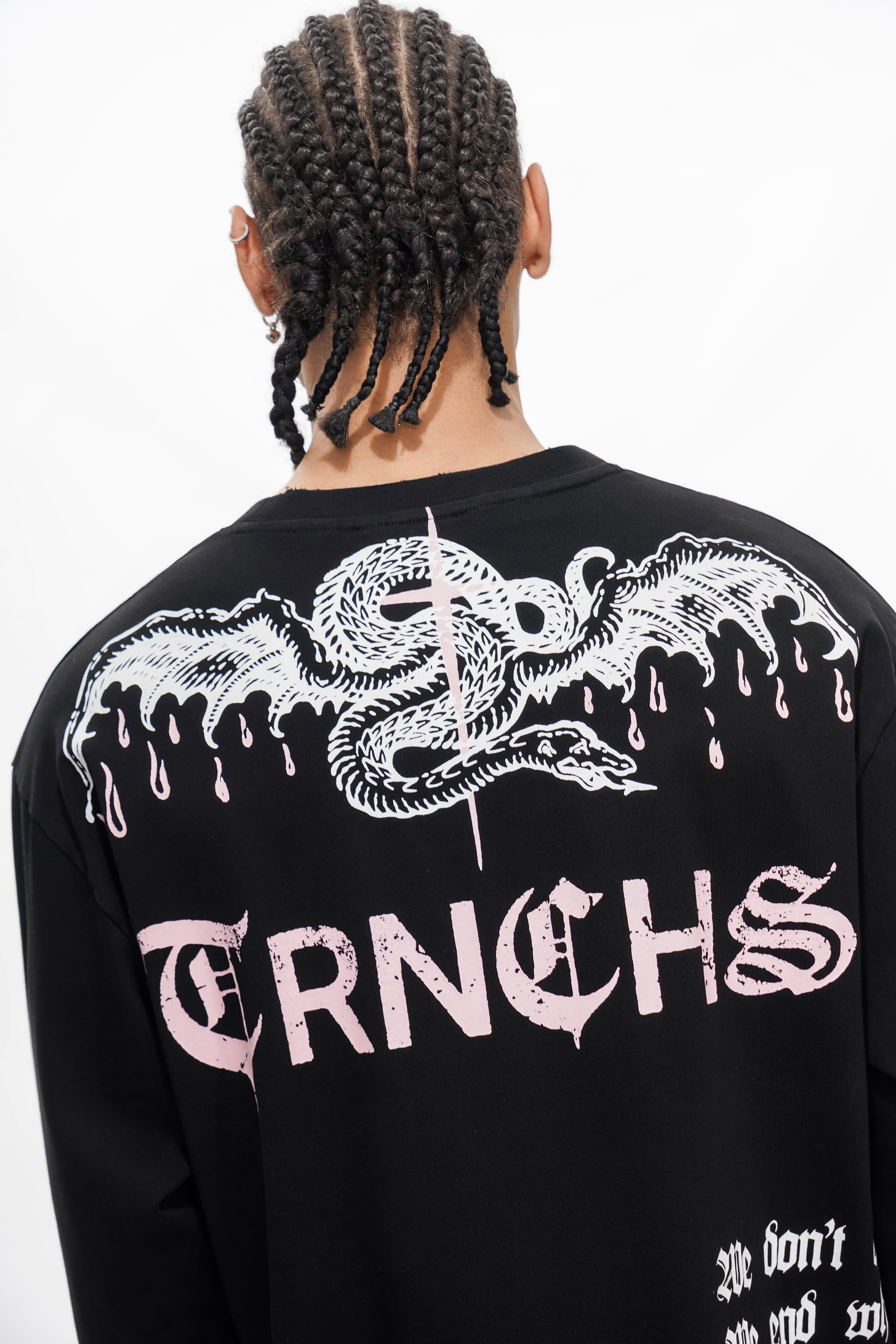 "BUILT BY BLOOD" Black Long Sleeve