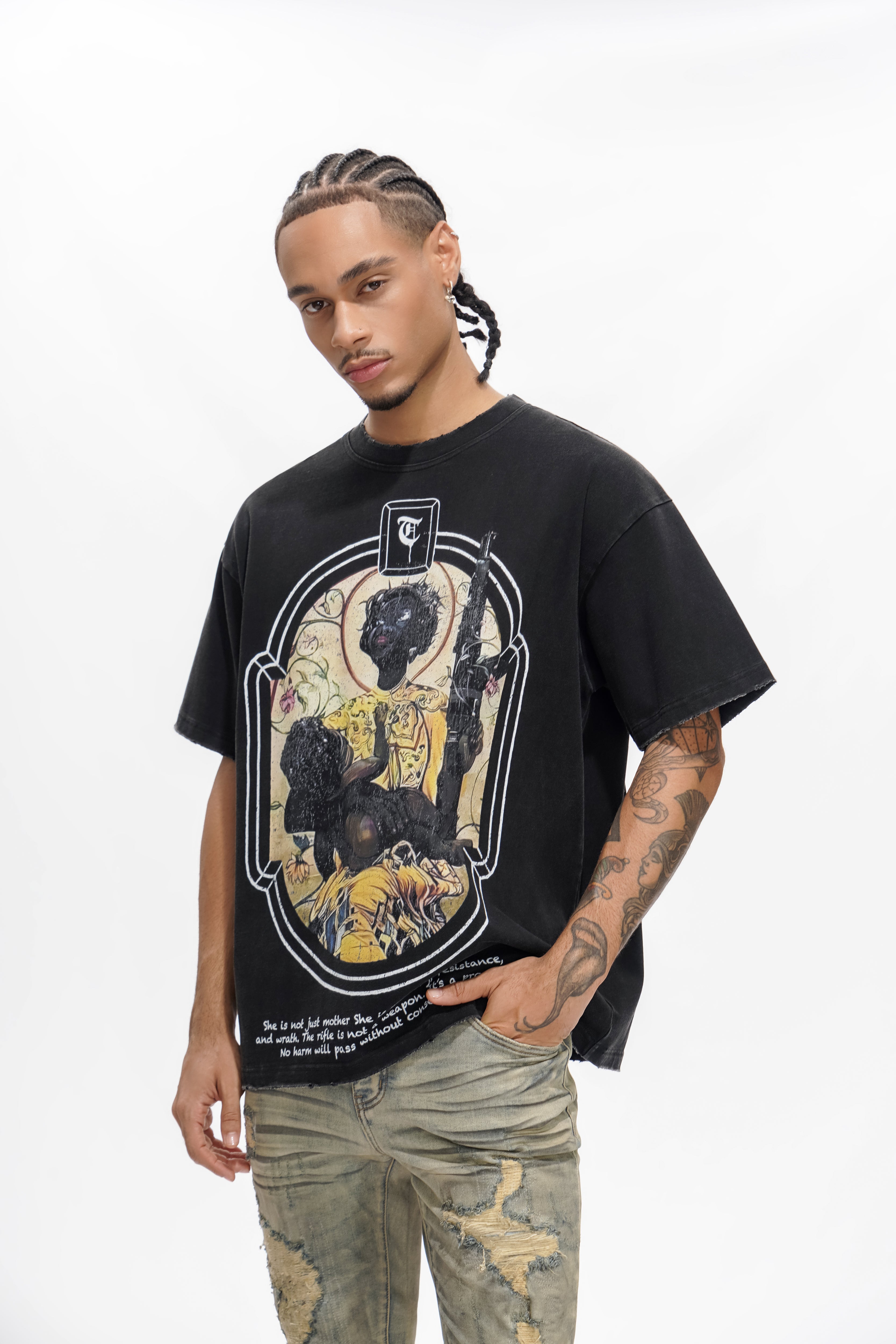 "JA'ZHYA DOPSON" Black Tee