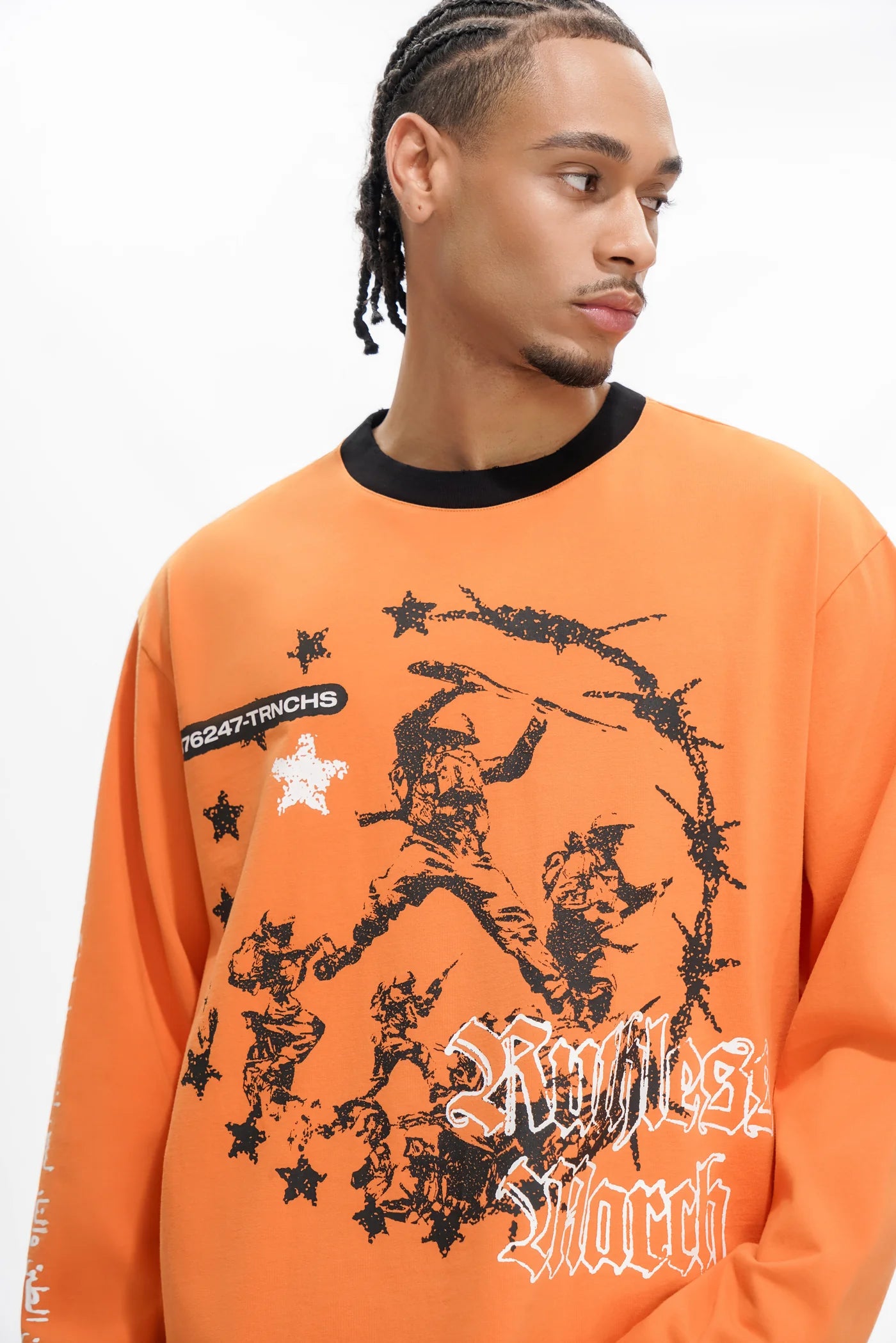 "KEY TO WAR" Orange Long Sleeve