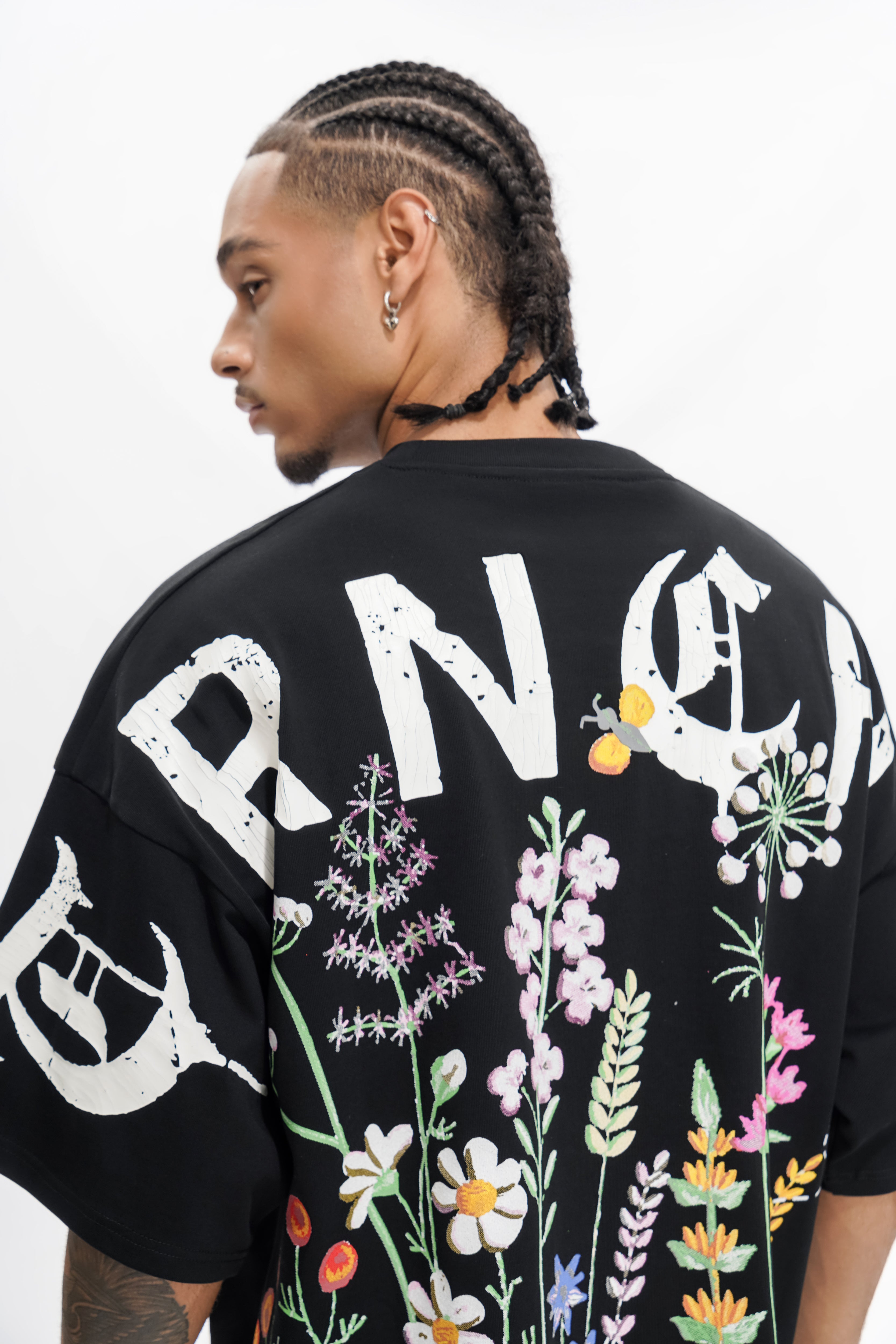 "GROWN IN WAR" Black Tee