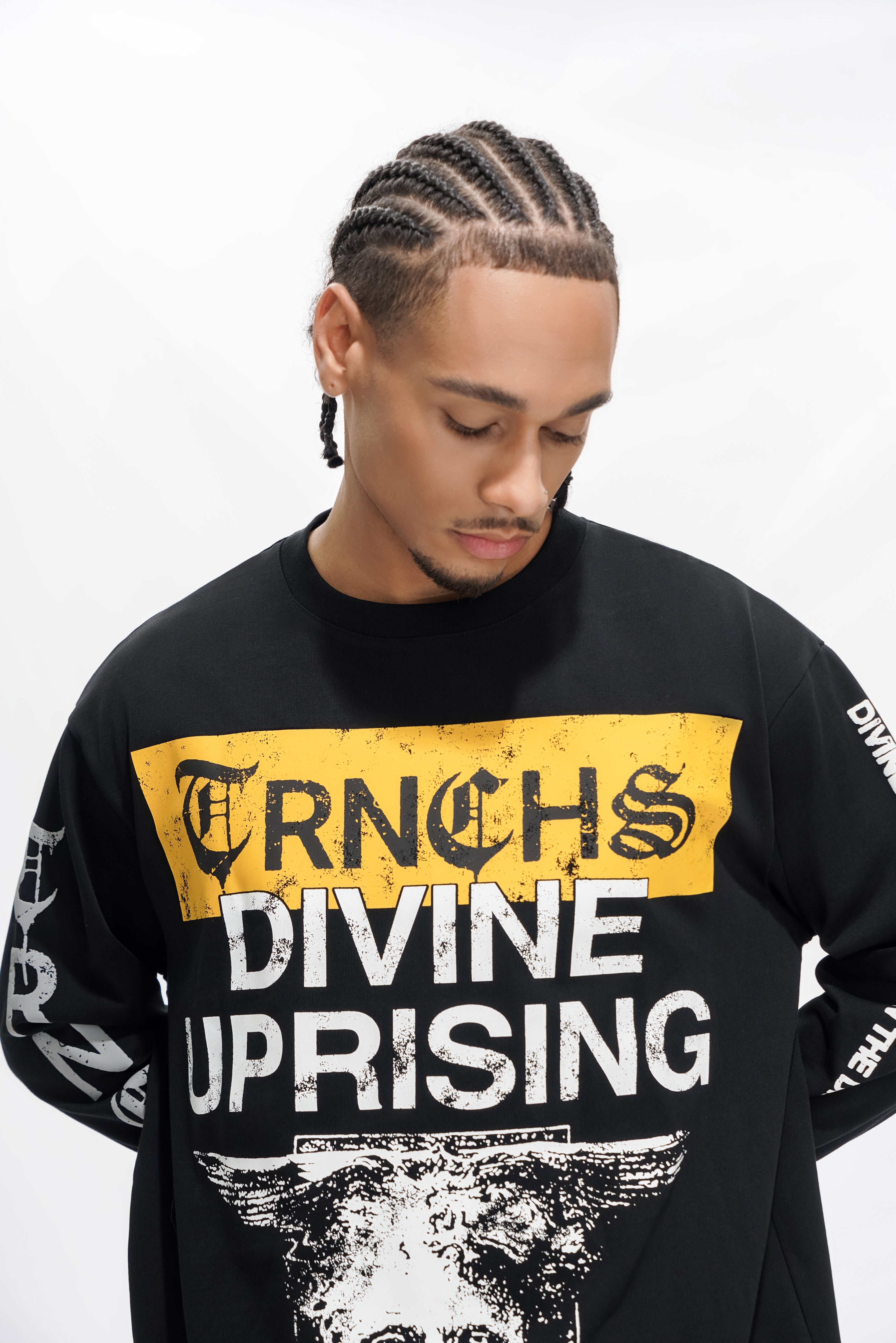 DIVINE UPRISING  Black Long Sleeve