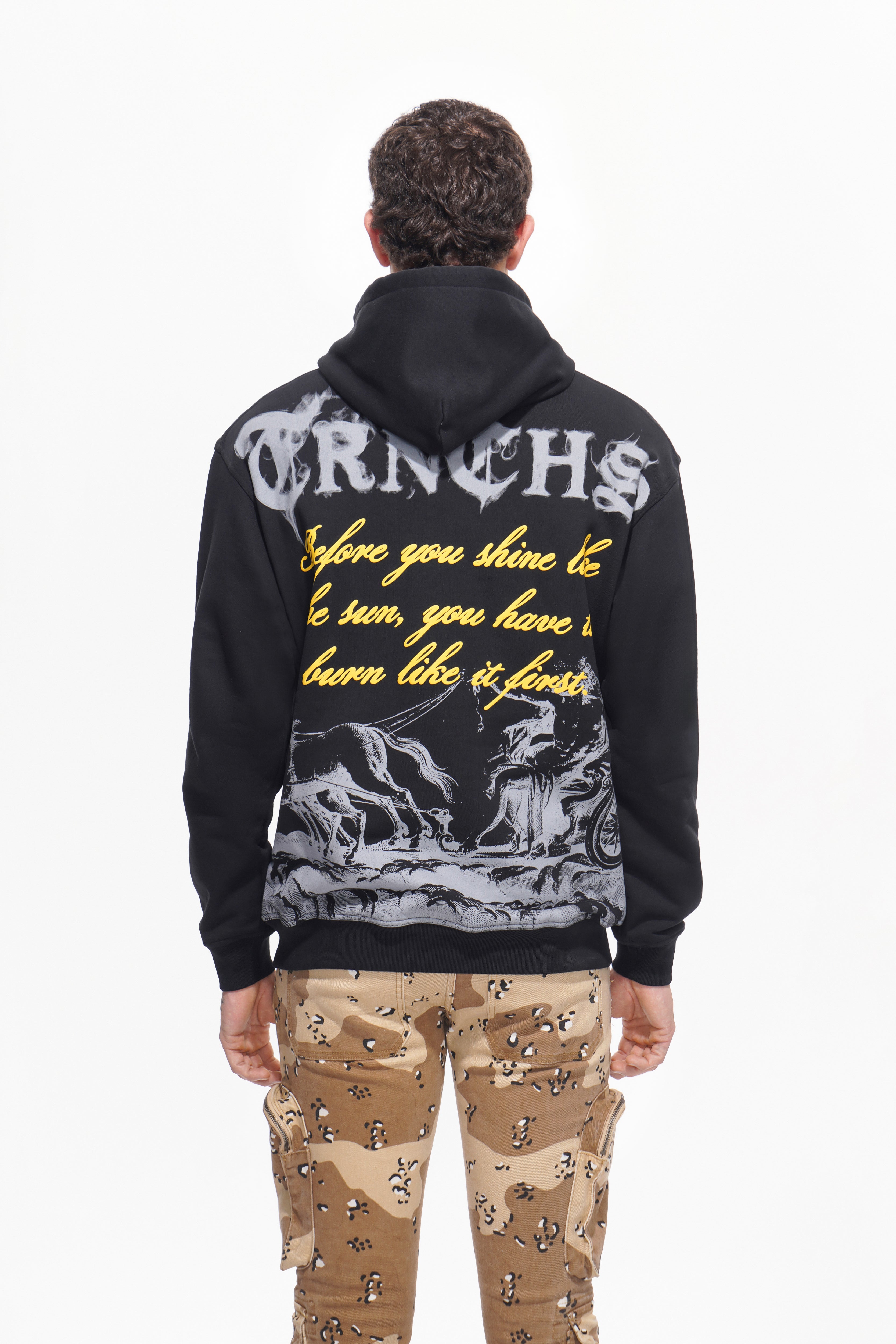 BURN LIKE THE SUN  Black Hoodie