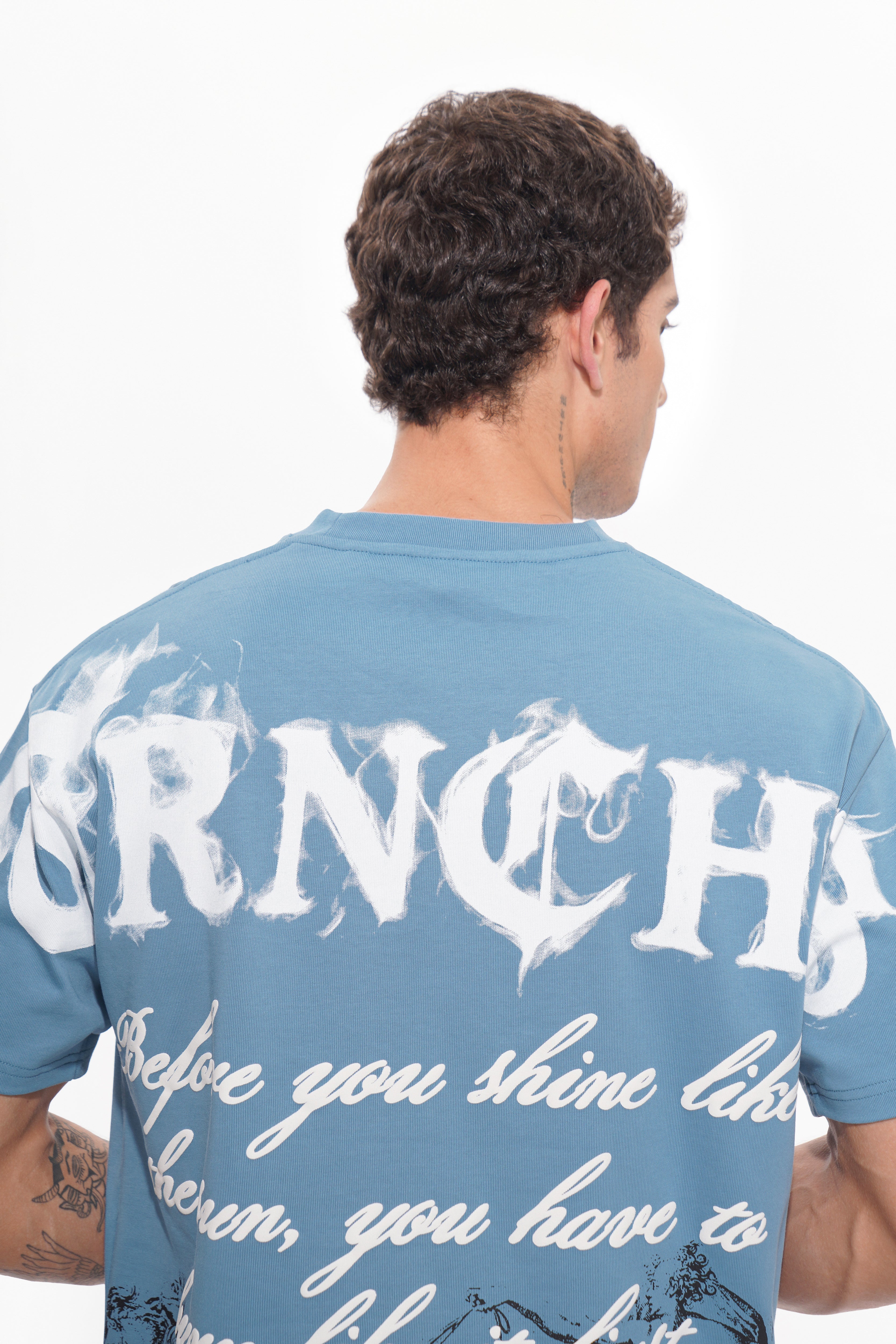 BURN LIKE THE SUN  Blue Tee