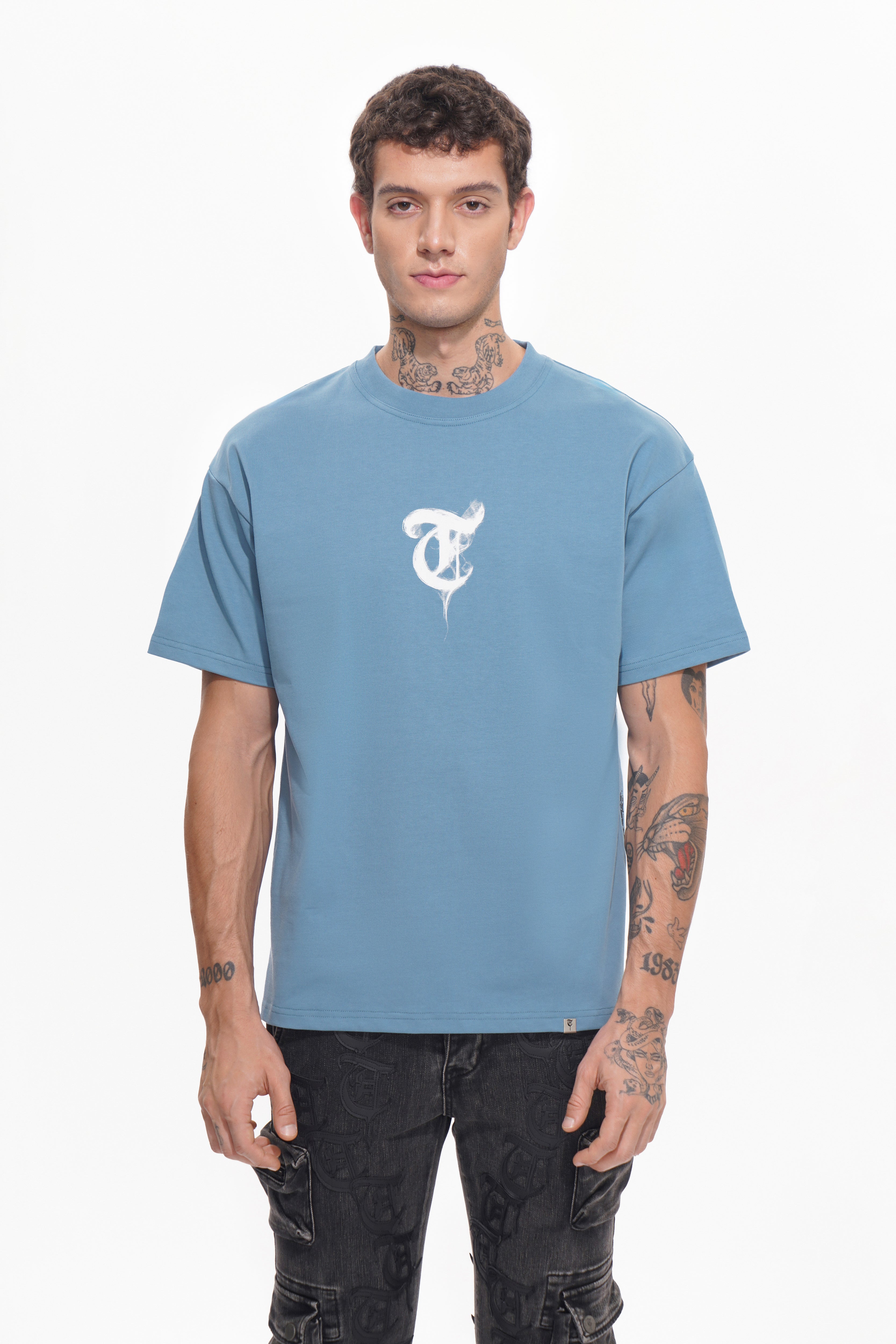 BURN LIKE THE SUN  Blue Tee