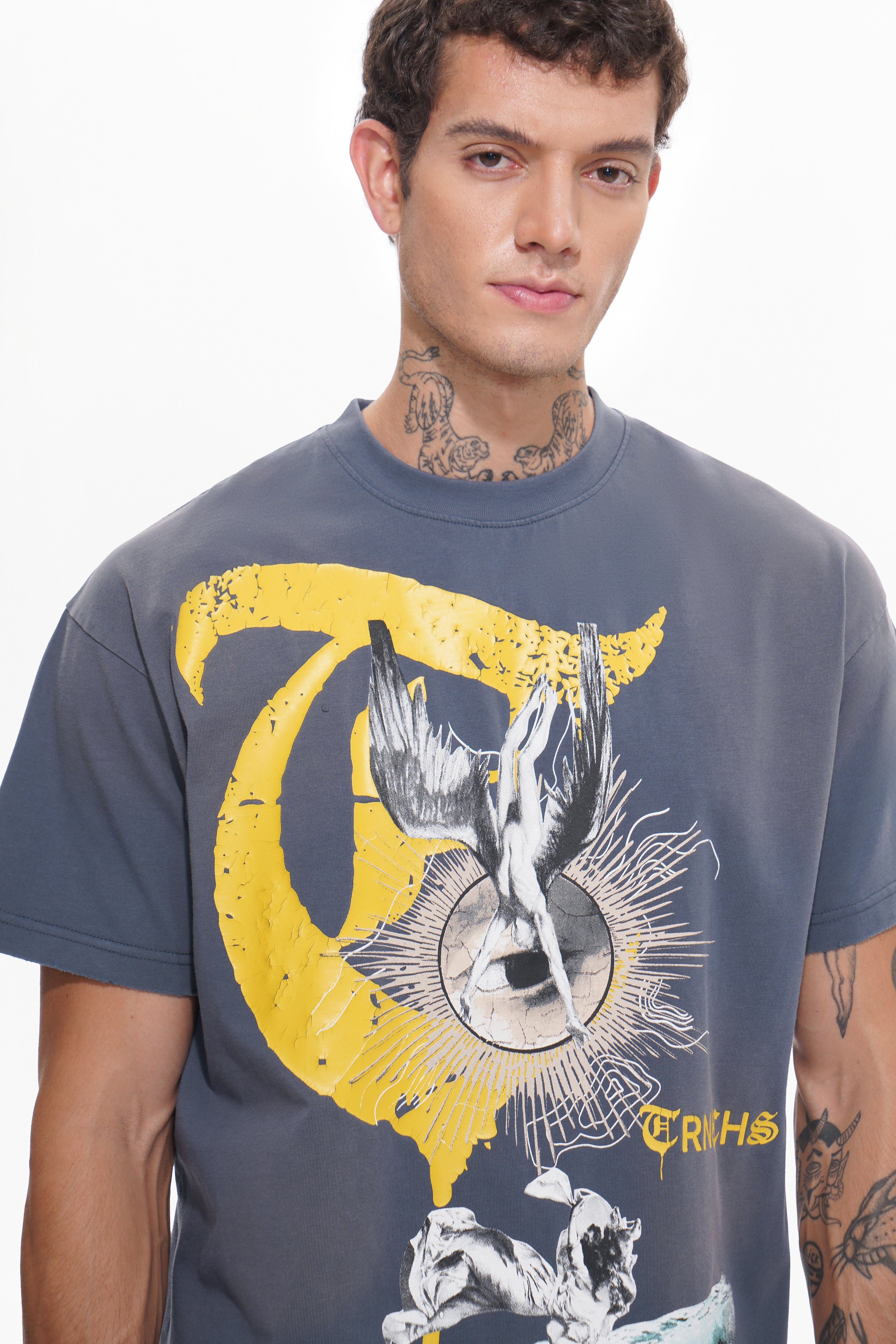 WEIGHT OF WINGS Navy Blue Tee