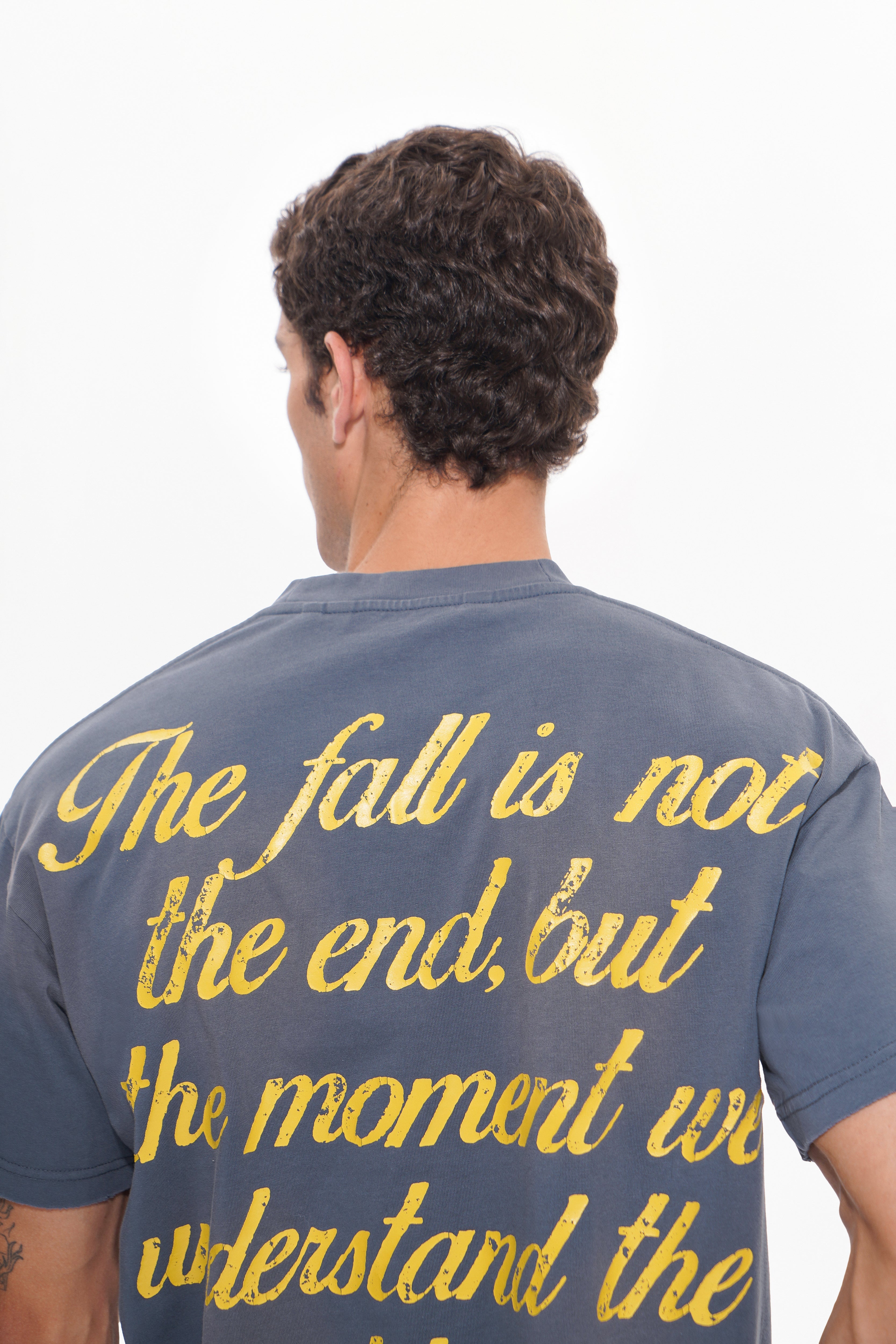 WEIGHT OF WINGS Navy Blue Tee
