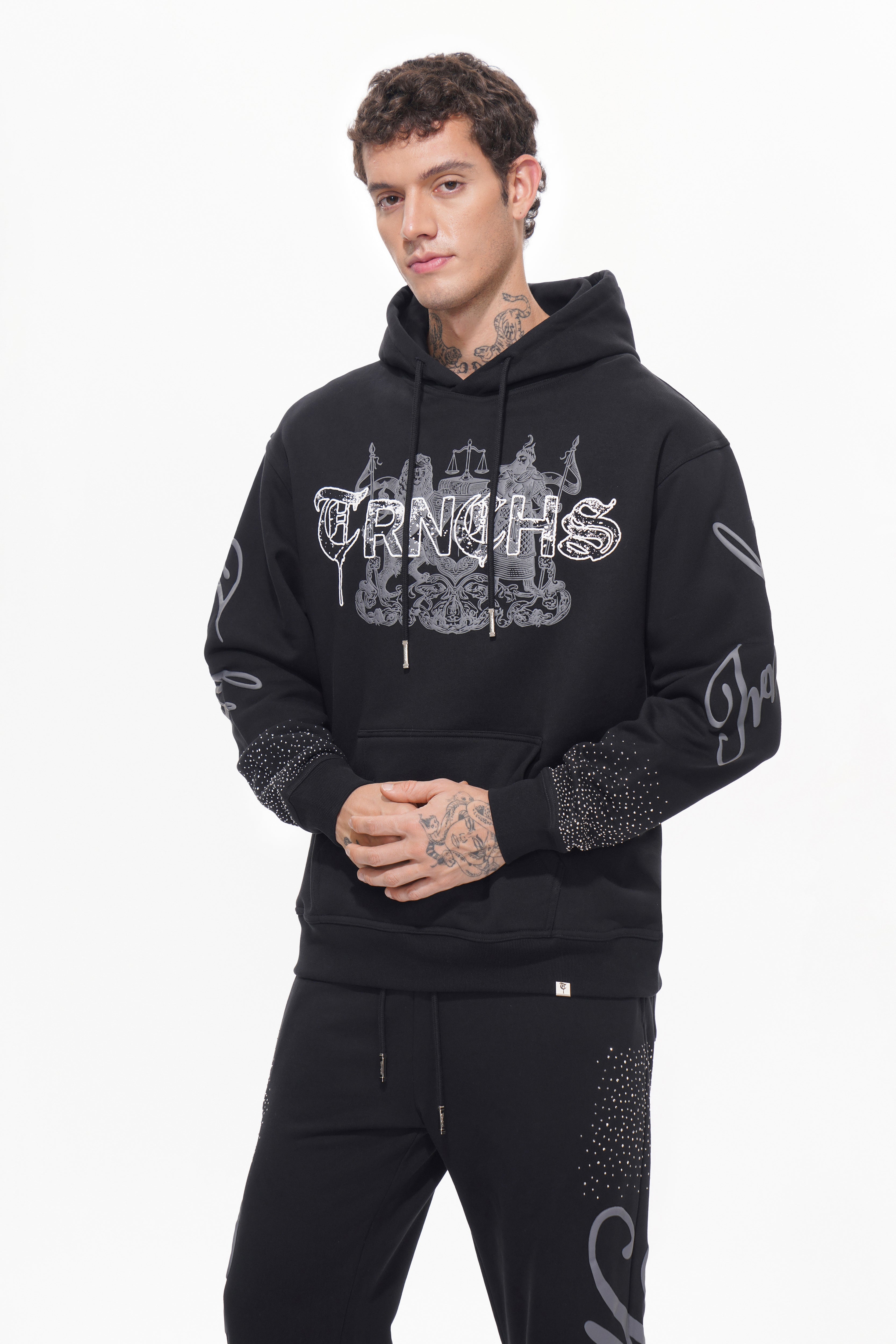 CODE OF THE TRNCHS Black Hoodie