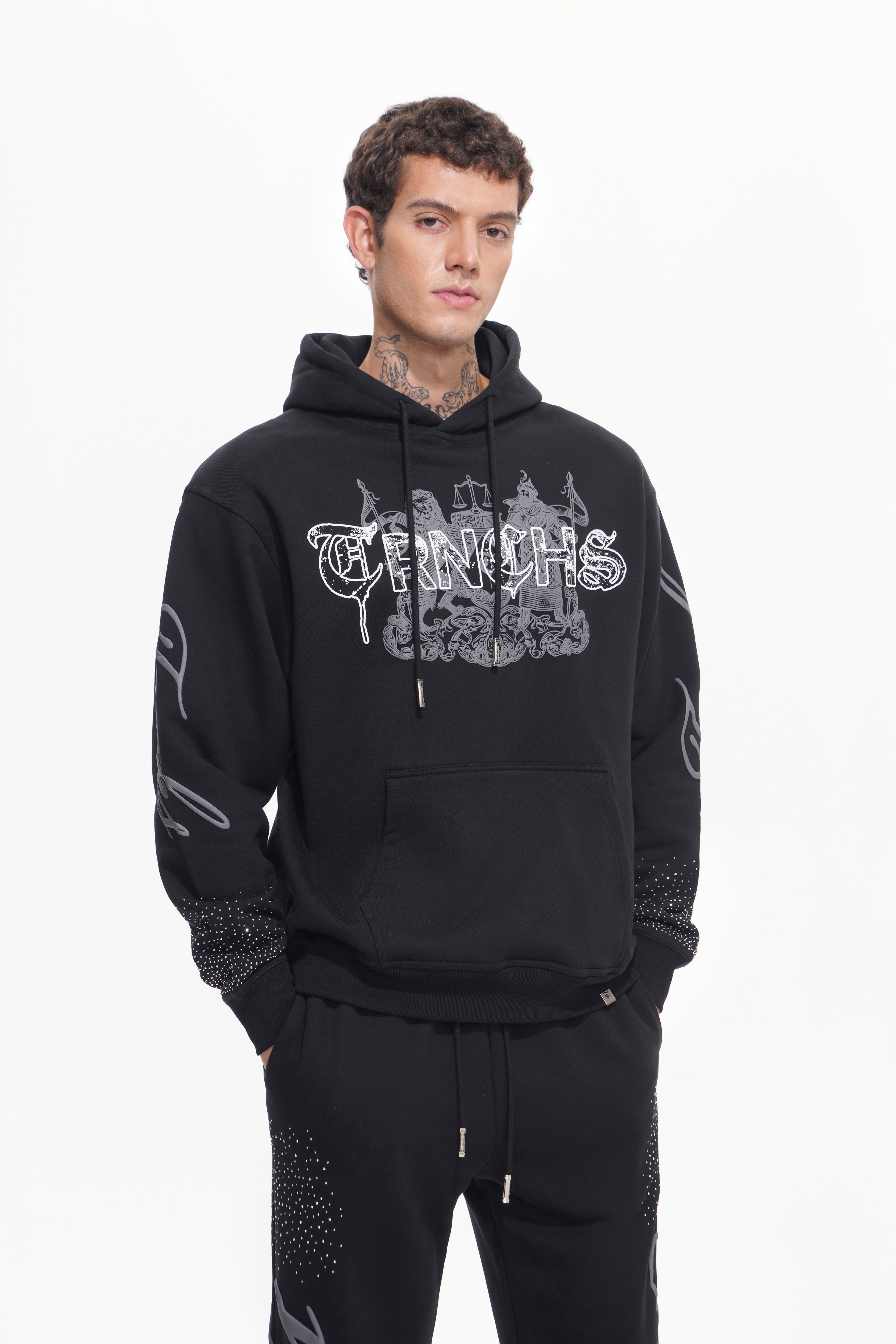 CODE OF THE TRNCHS Black Hoodie