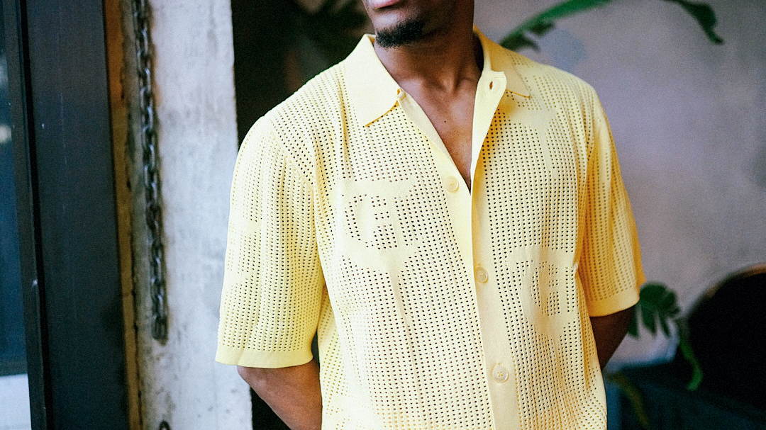 "BAHR" Light Yellow Button Up