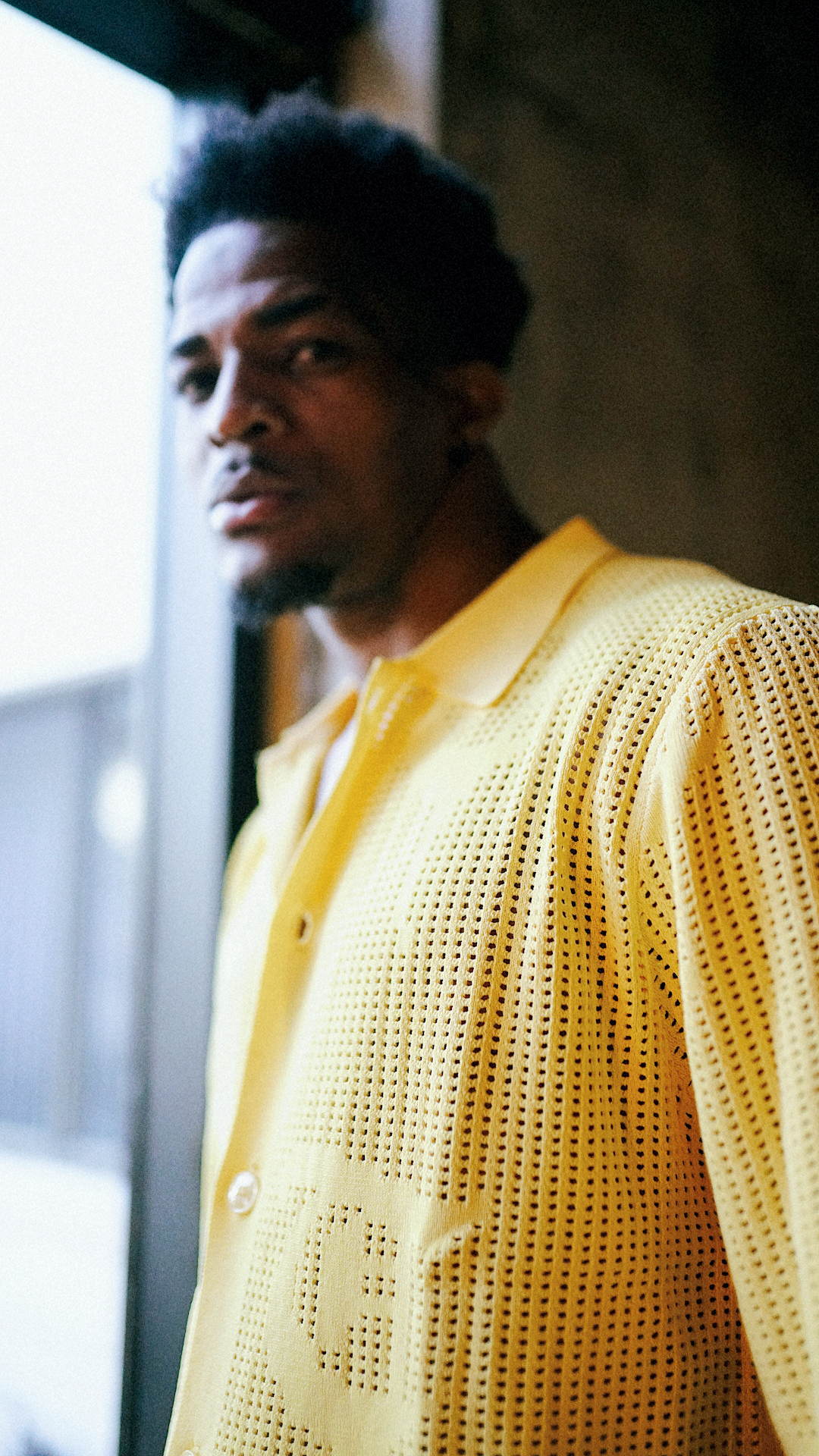 "BAHR" Light Yellow Button Up