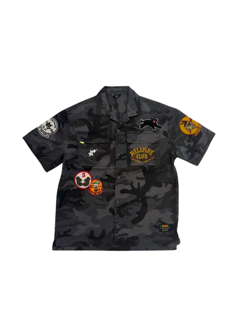 Jordan Craig Black Camo Patch Shirt