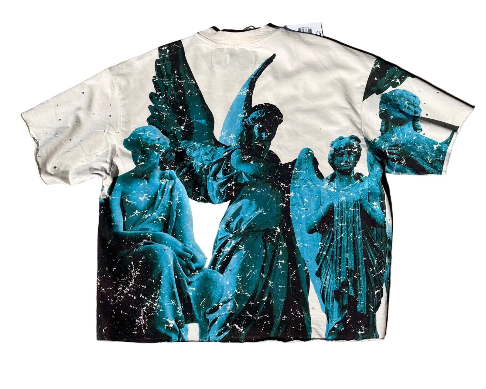 First Row "Heavenly Bodies" Cropped Tee Cream