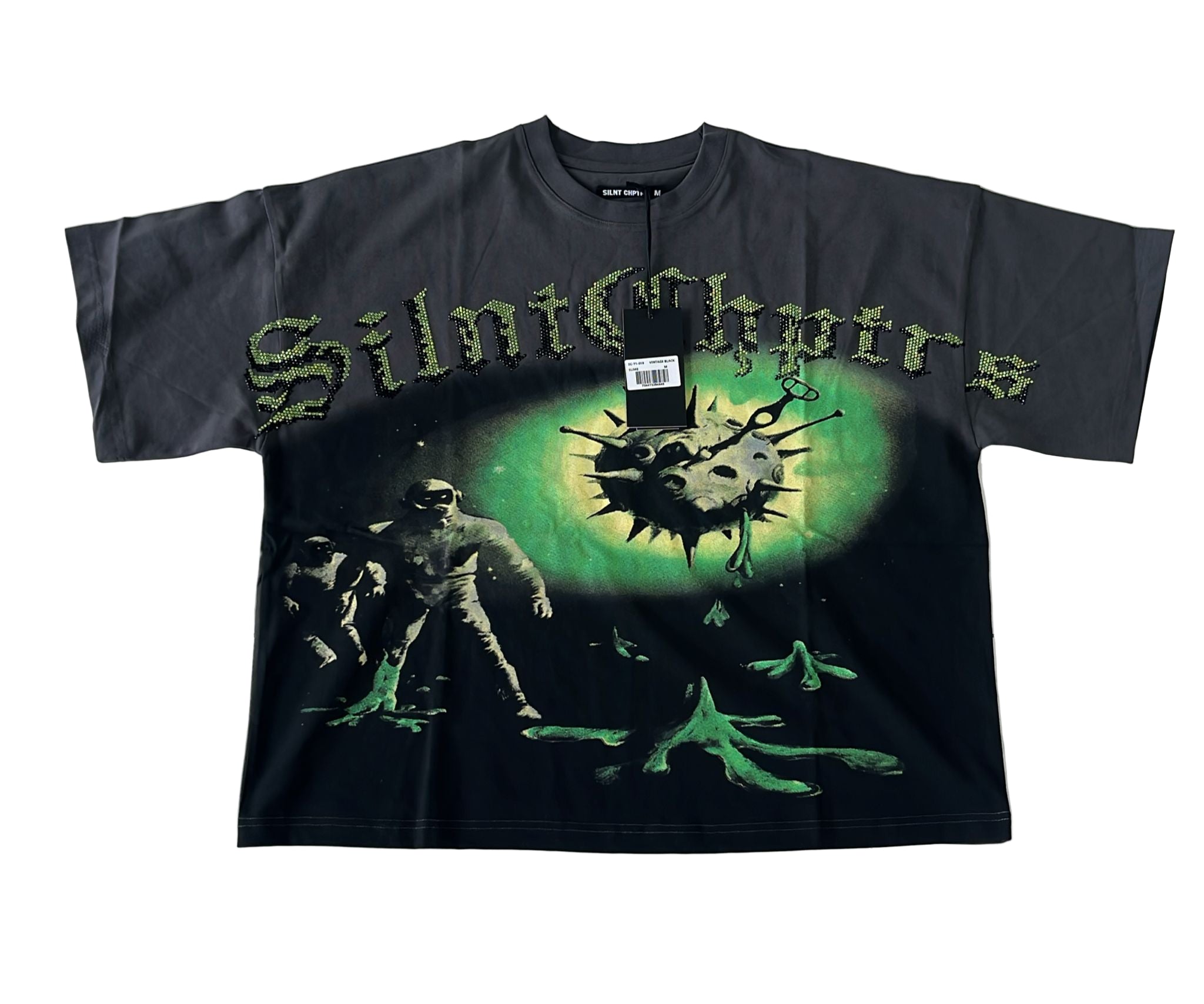 Silnt Chptrs "Slime" Box Tee Vintage Black