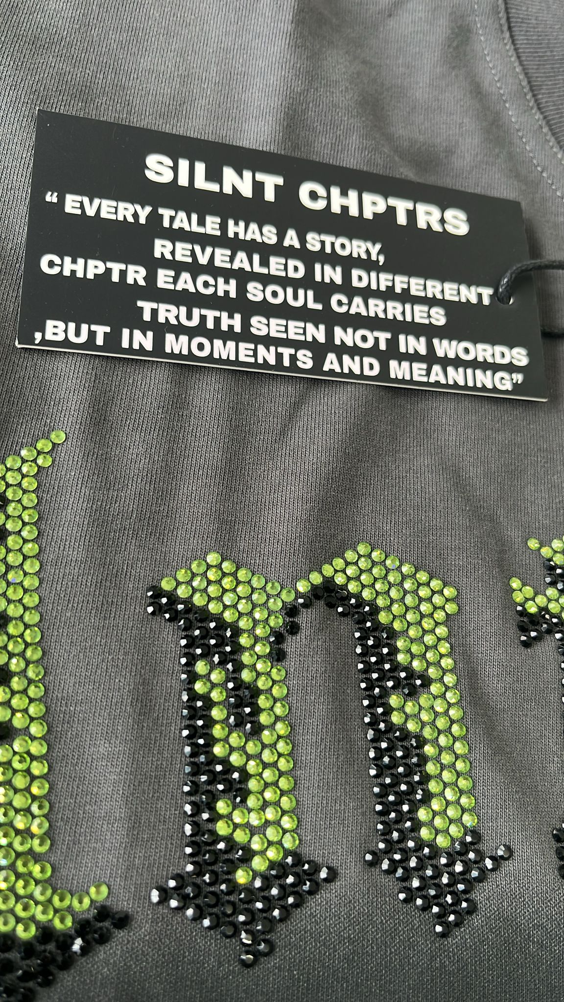 Silnt Chptrs "Slime" Box Tee Vintage Black