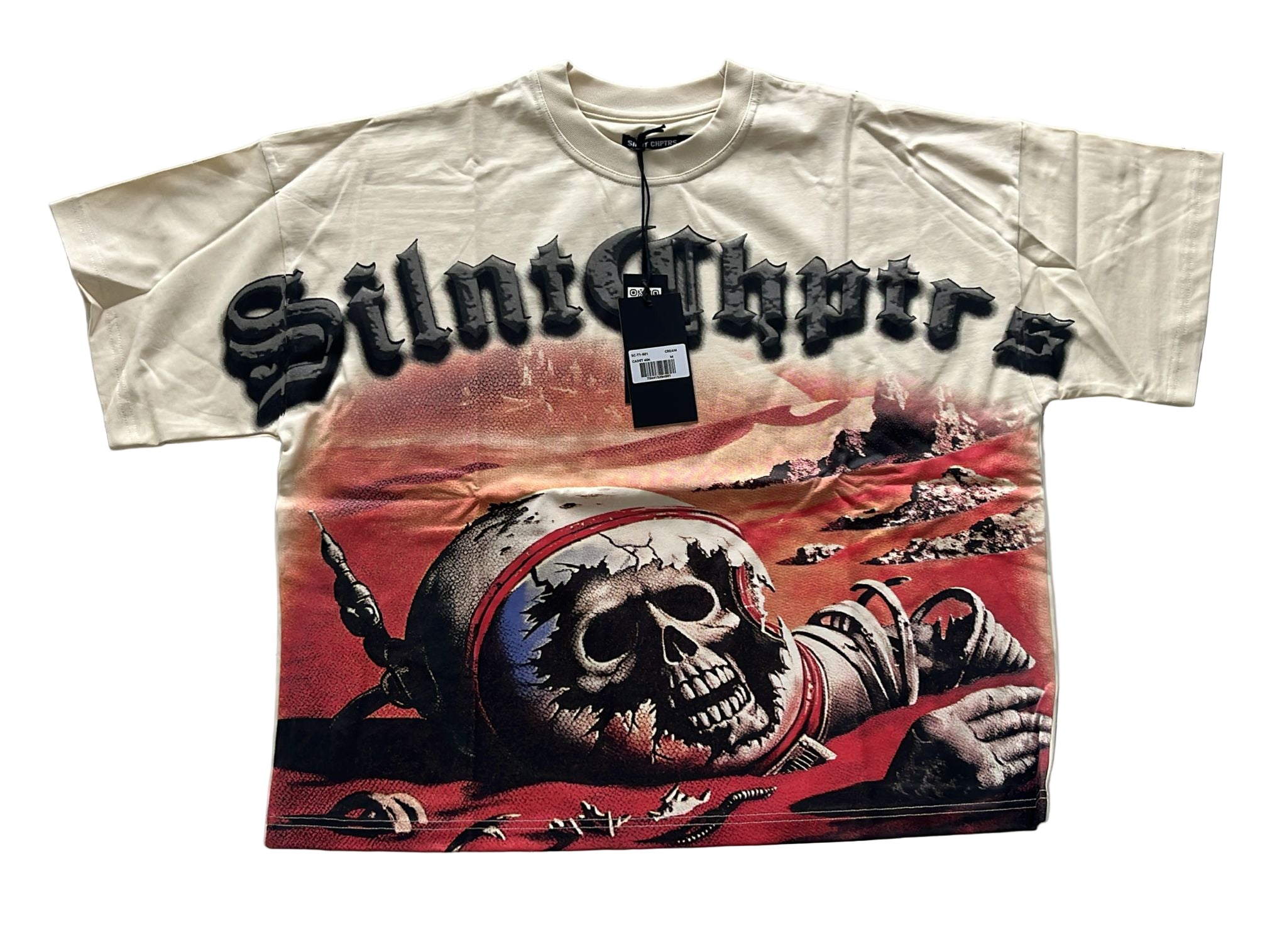 Silnt Chptrs "Cadet" Box Tee Cream