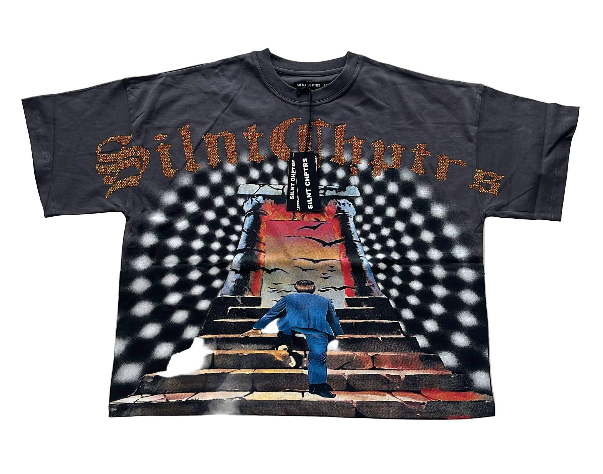Silnt Chptrs "Illusion" Box Tee Vintage Black