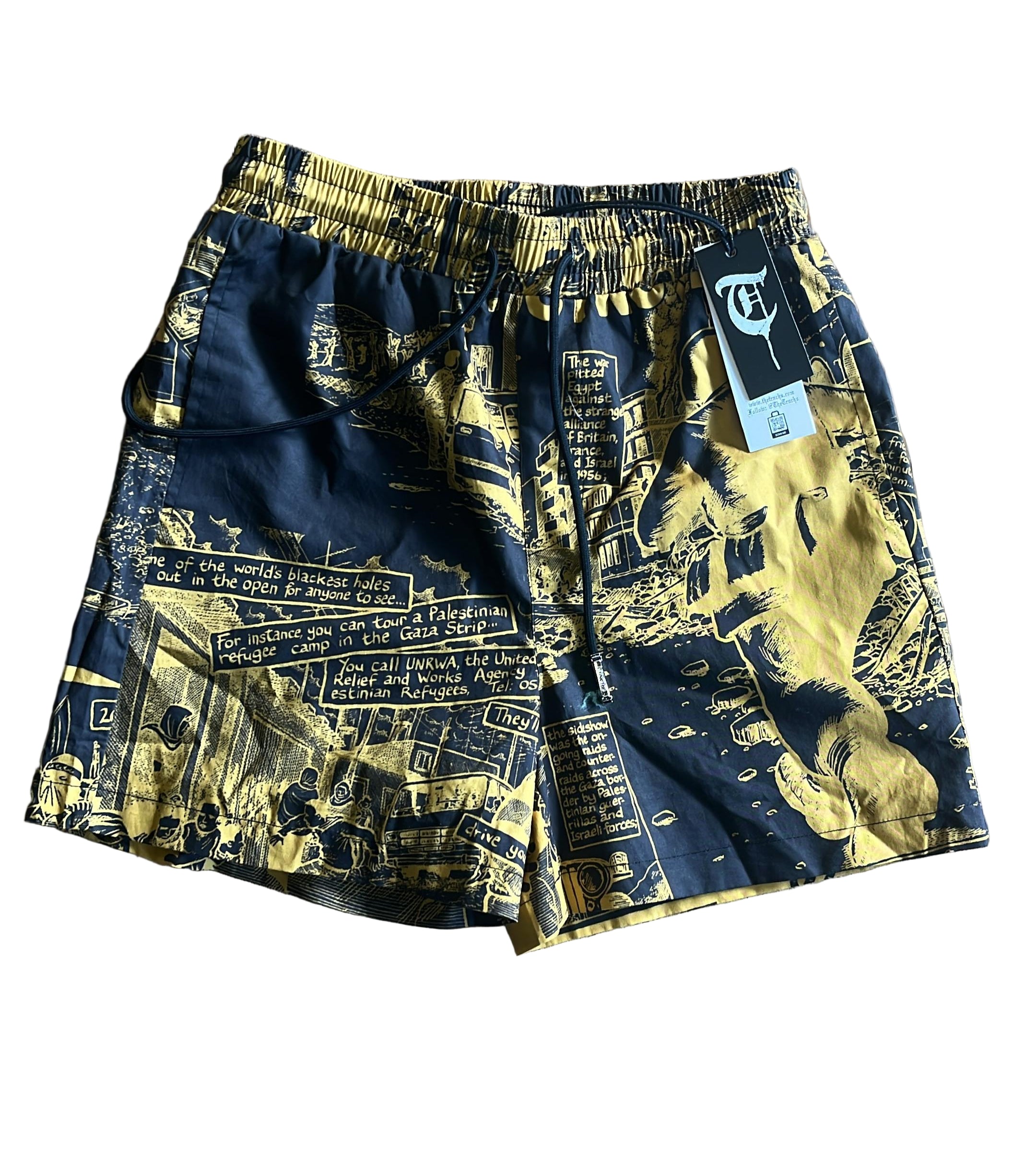 Trnchs "Gaza" Shorts Gold