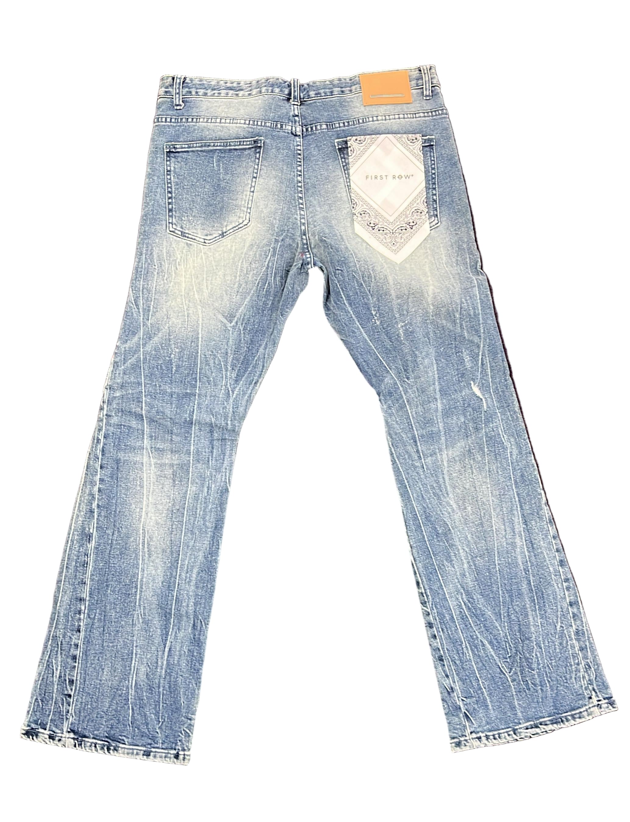 First Row "Spring" Stacked Light Wash