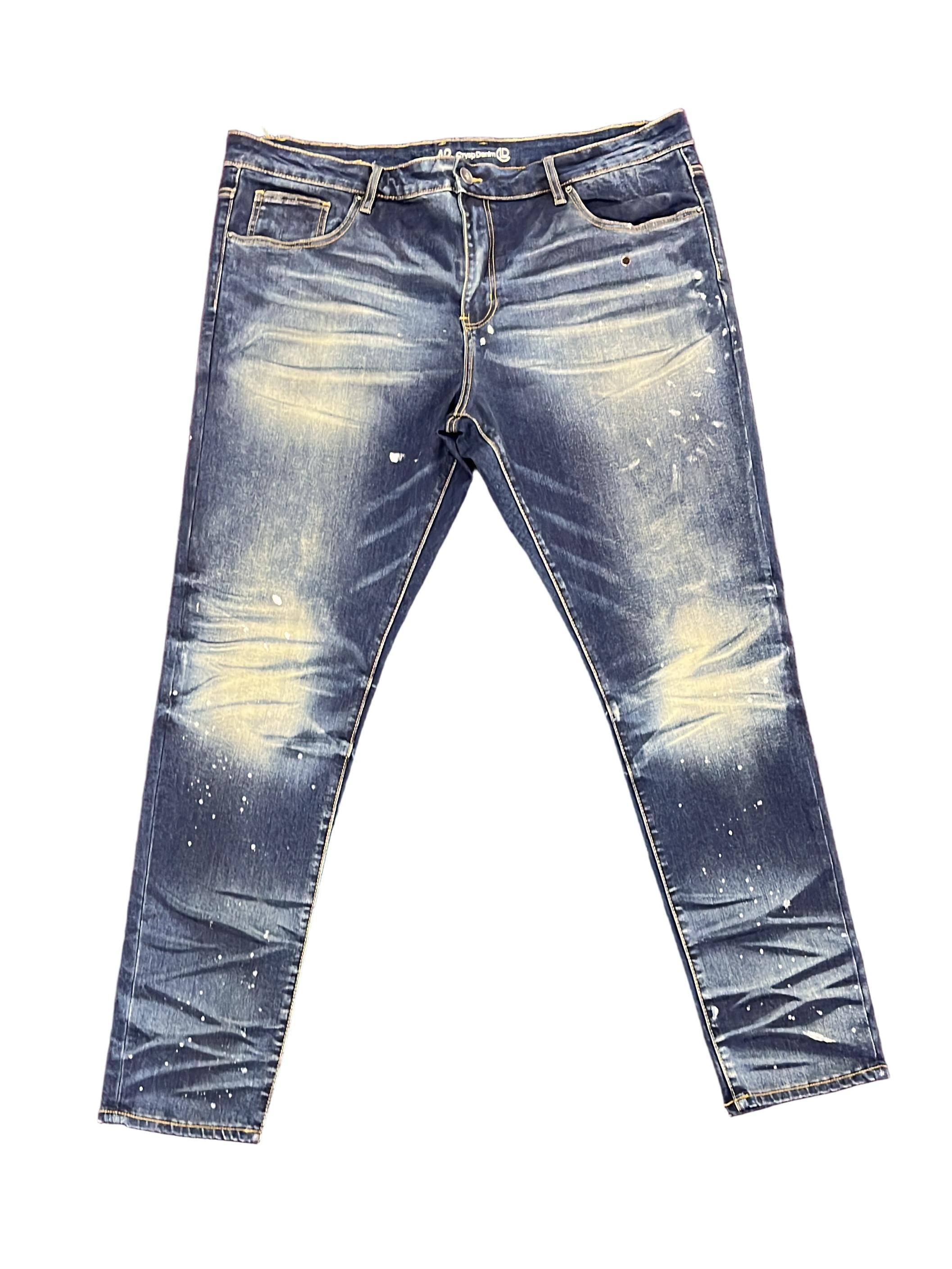 Crysp Denim "Paint" Skinny Vintage Wash