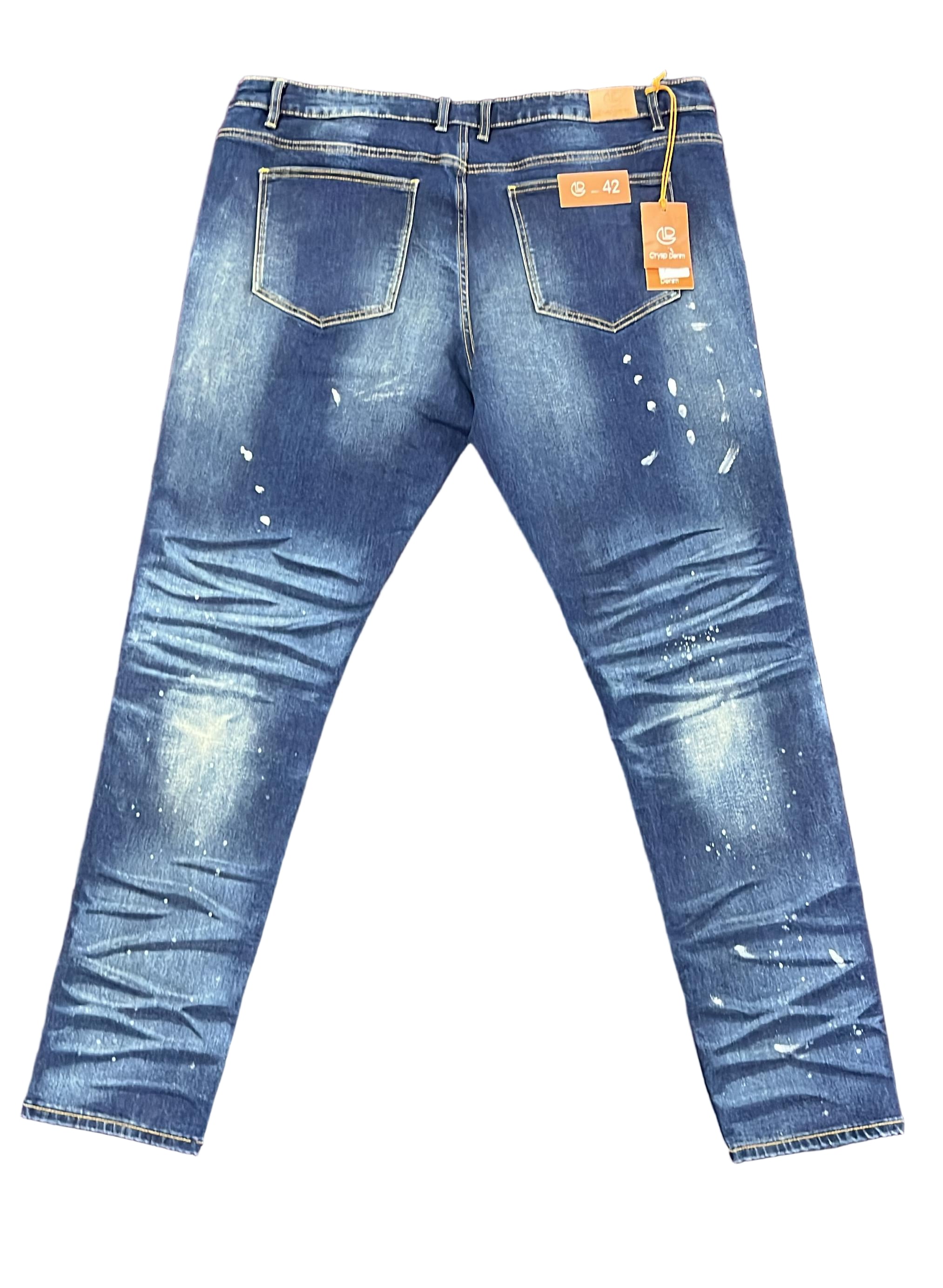 Crysp Denim "Paint" Skinny Vintage Wash