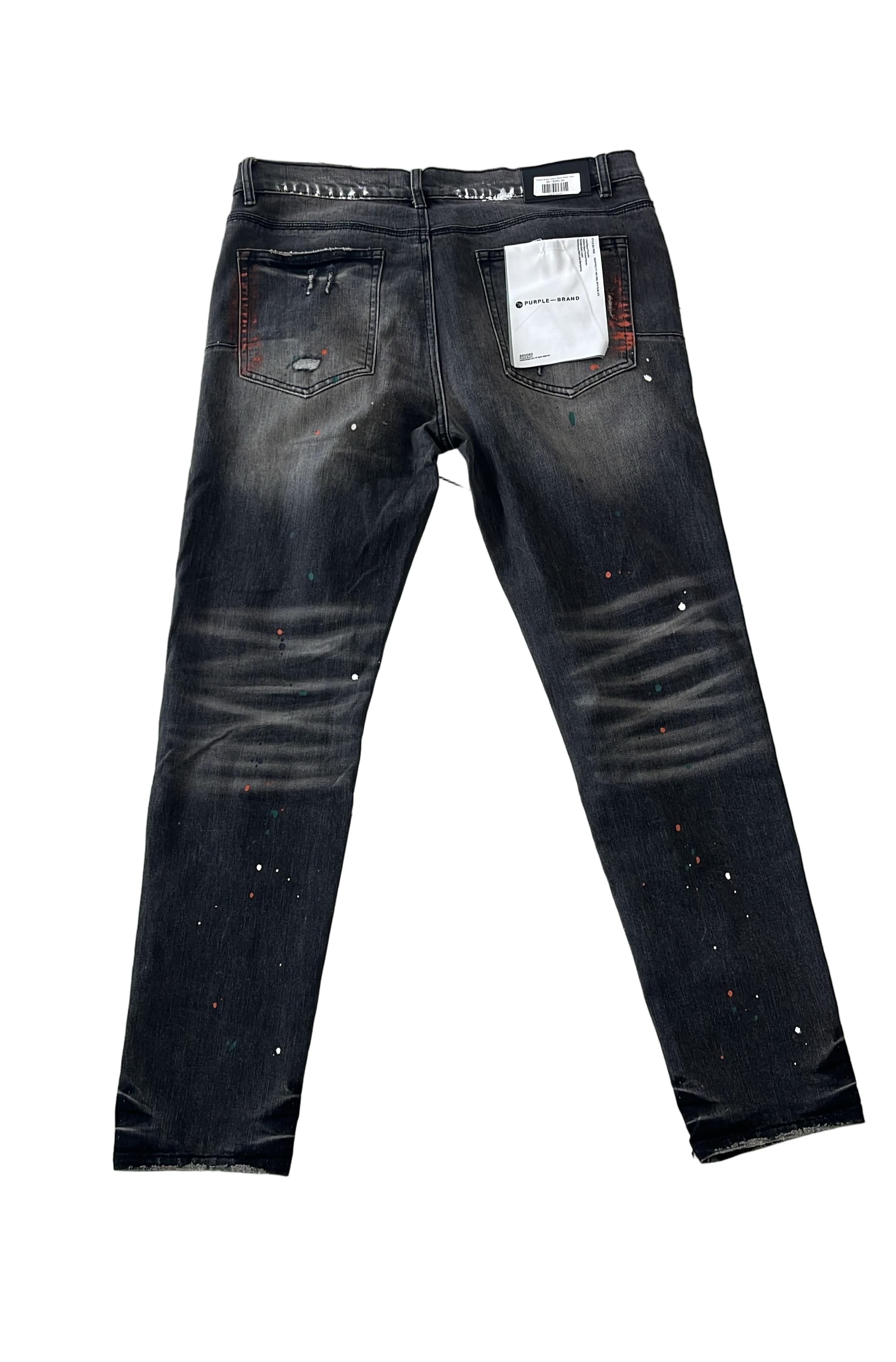 Purple Brand "Pants" Black Orange Paint