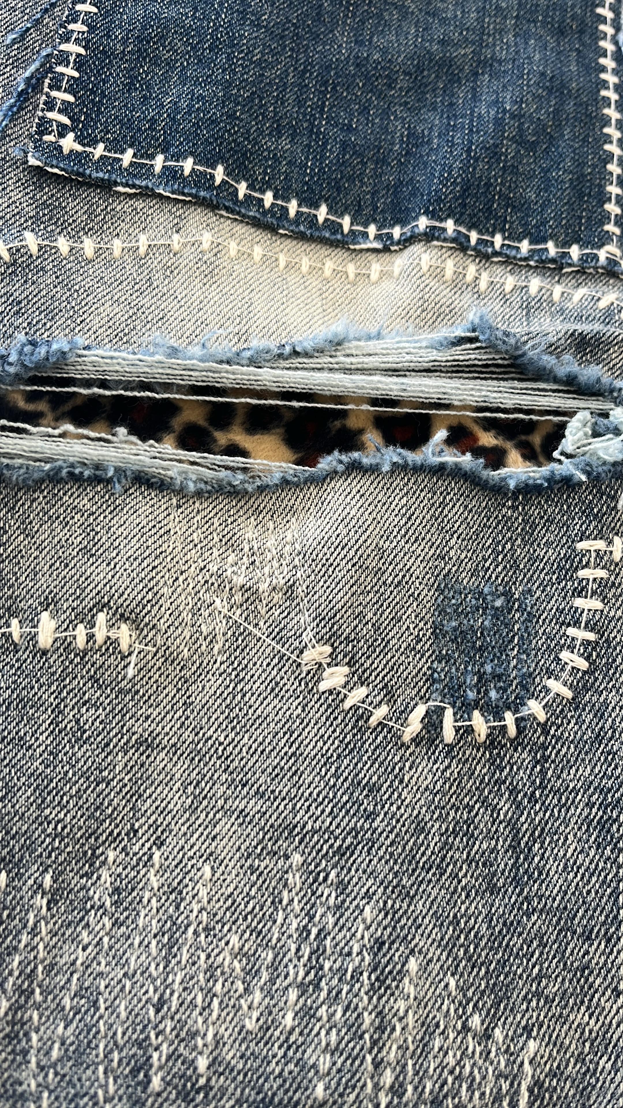 Purple Brand "Pants"  Cheetah Light Wash