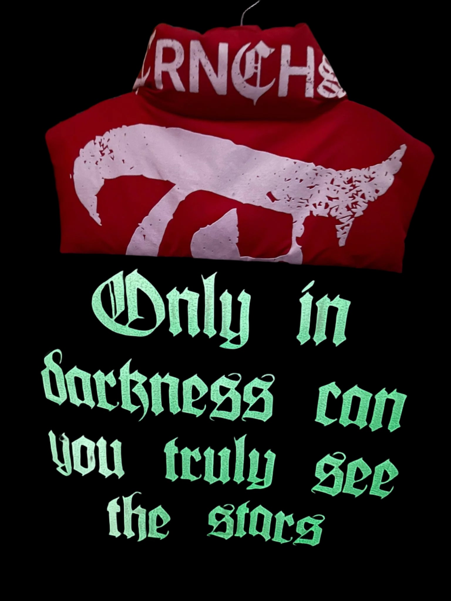 Trnchs "Aurora" Bubble Vest Red/Black Glow In Dark