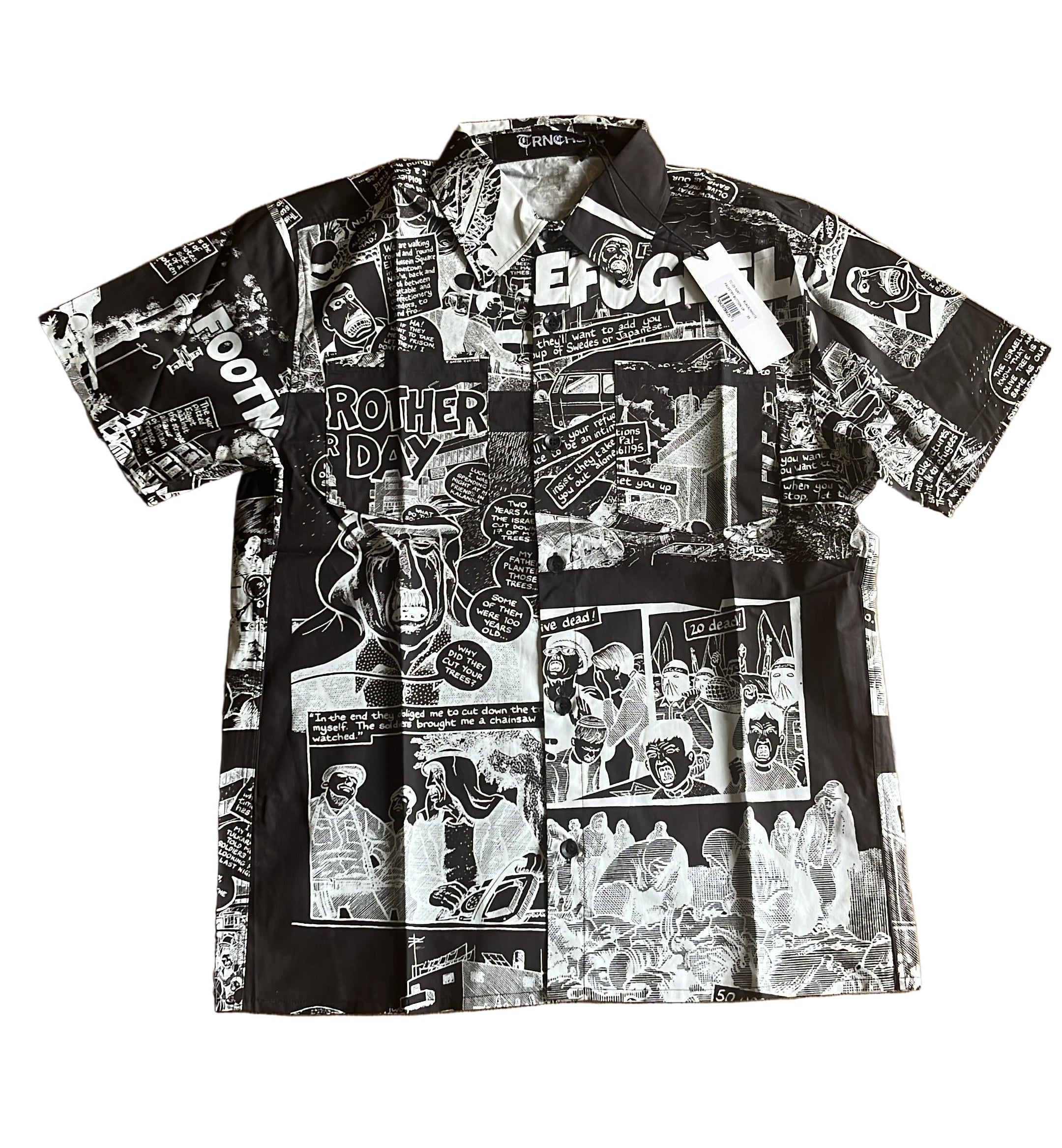 Trnchs "Gaza" Button Up Black